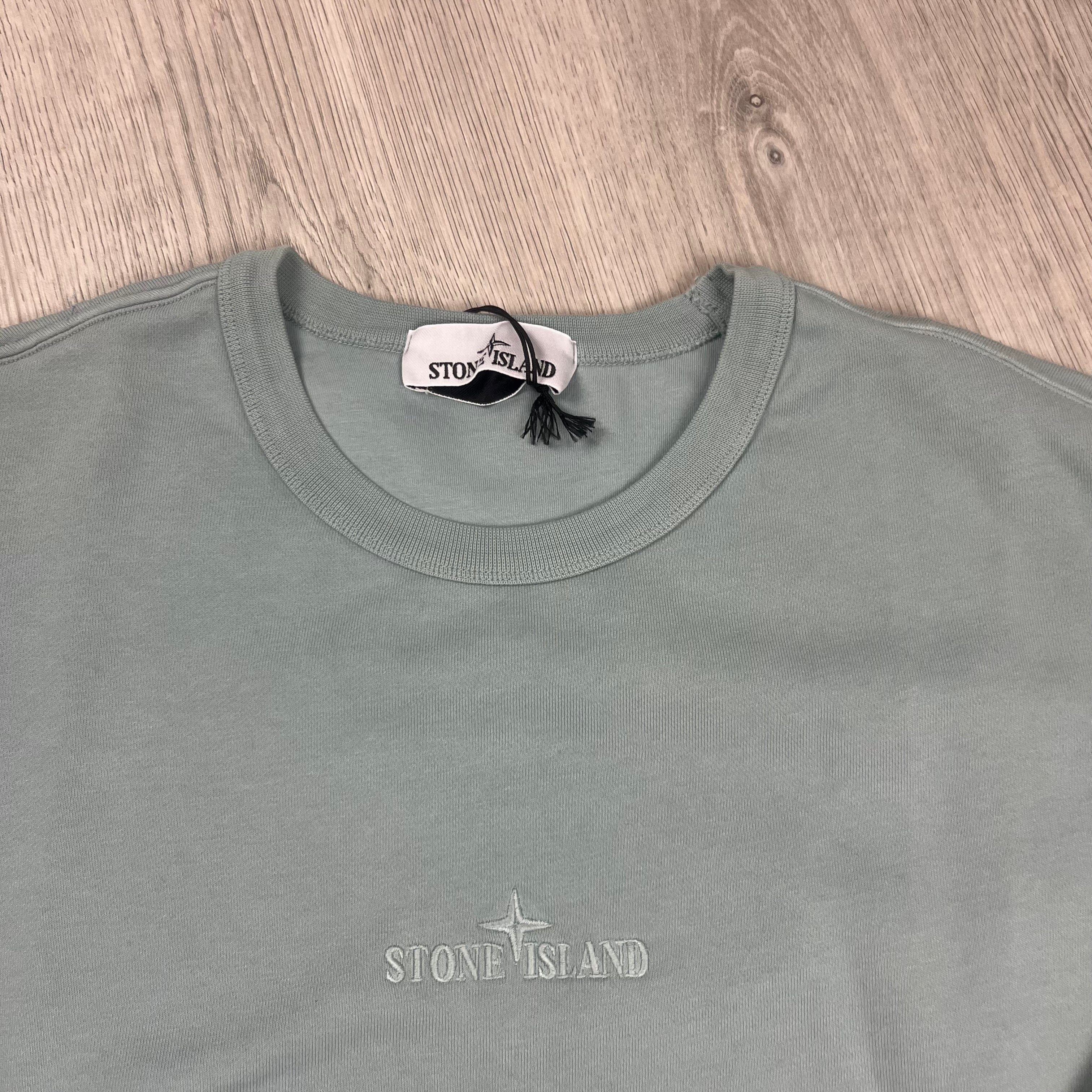 Stone Island Dyed Sweatshirt - Sky Blue