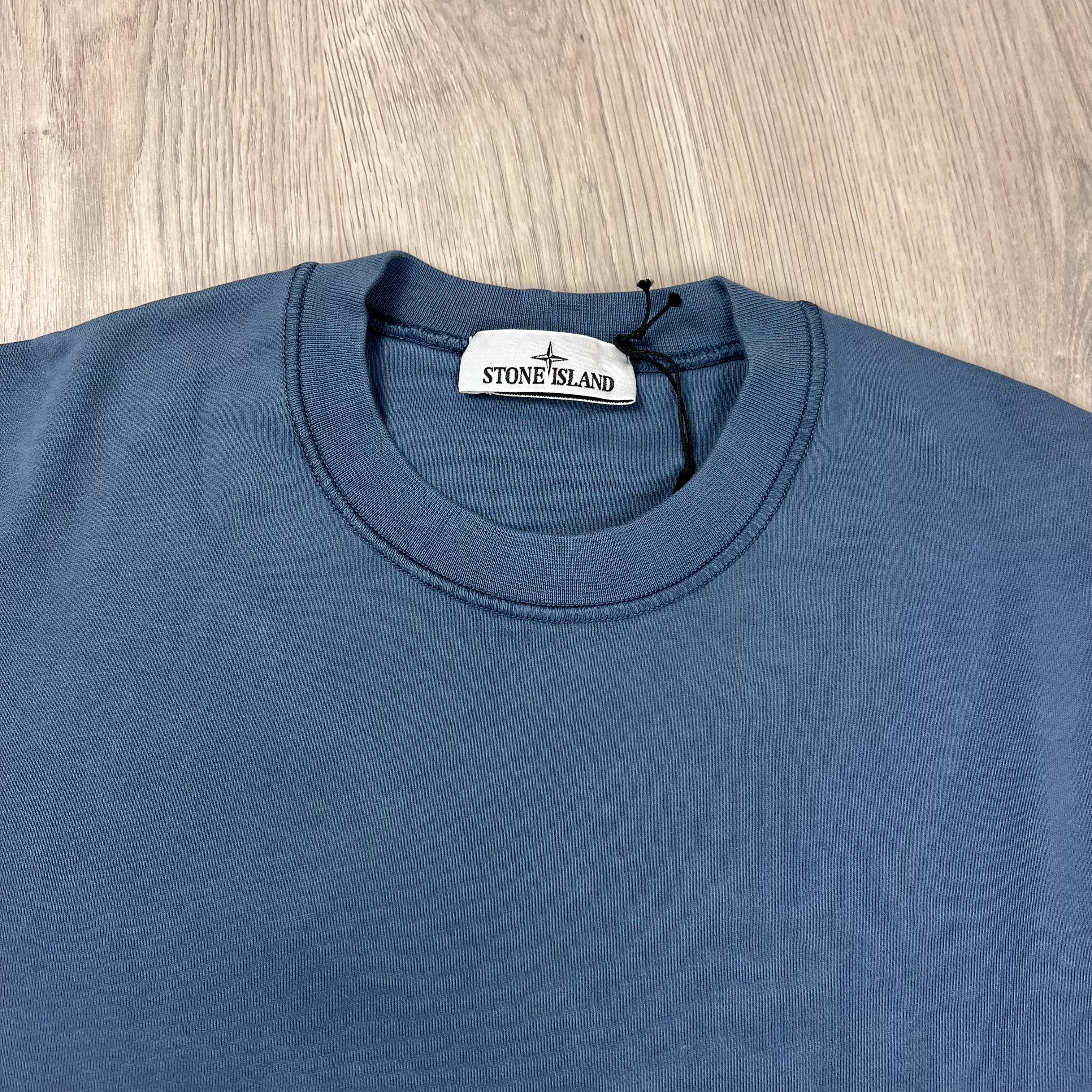 Stone Island Dyed Sweatshirt - Avio Blue