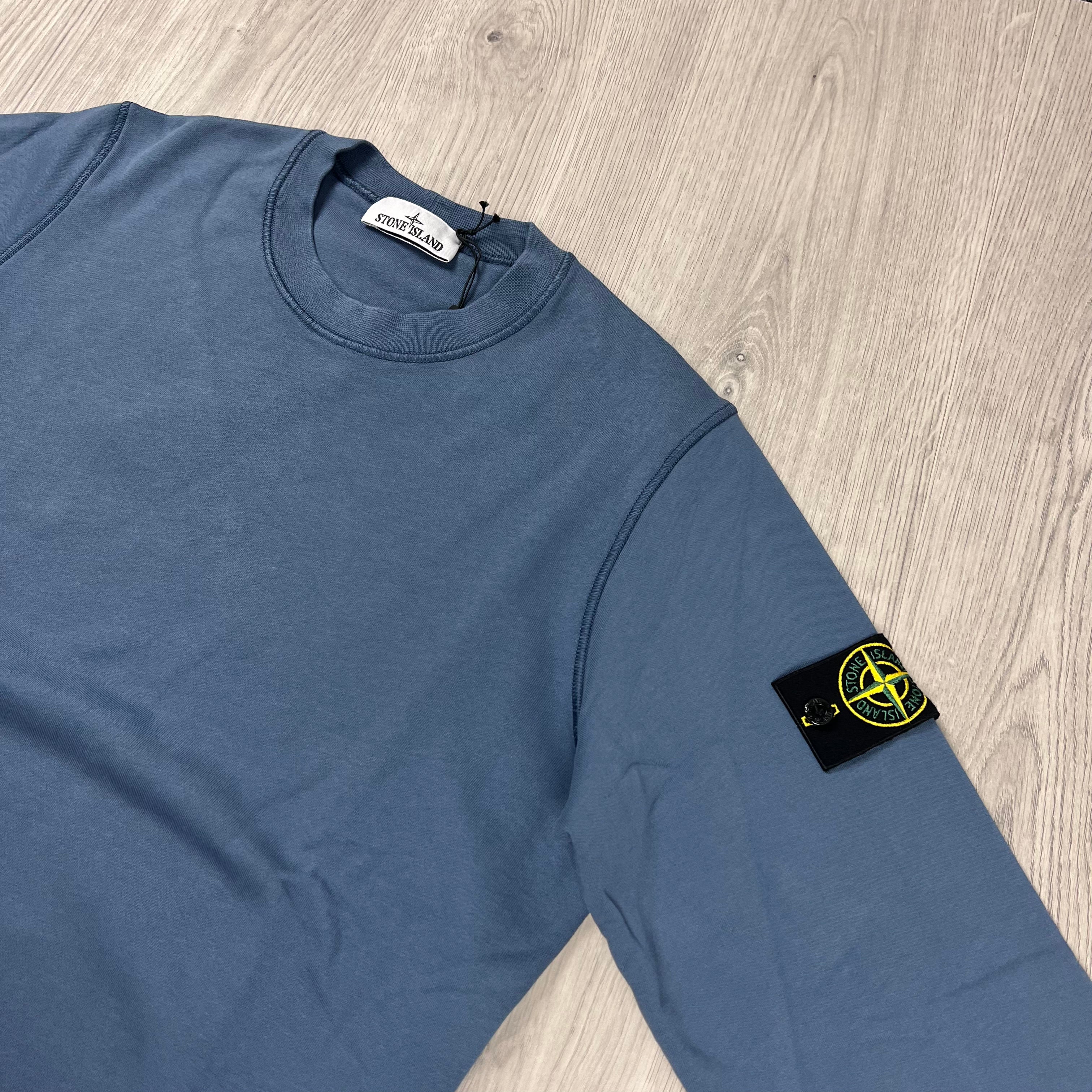 Stone Island Dyed Sweatshirt - Avio Blue