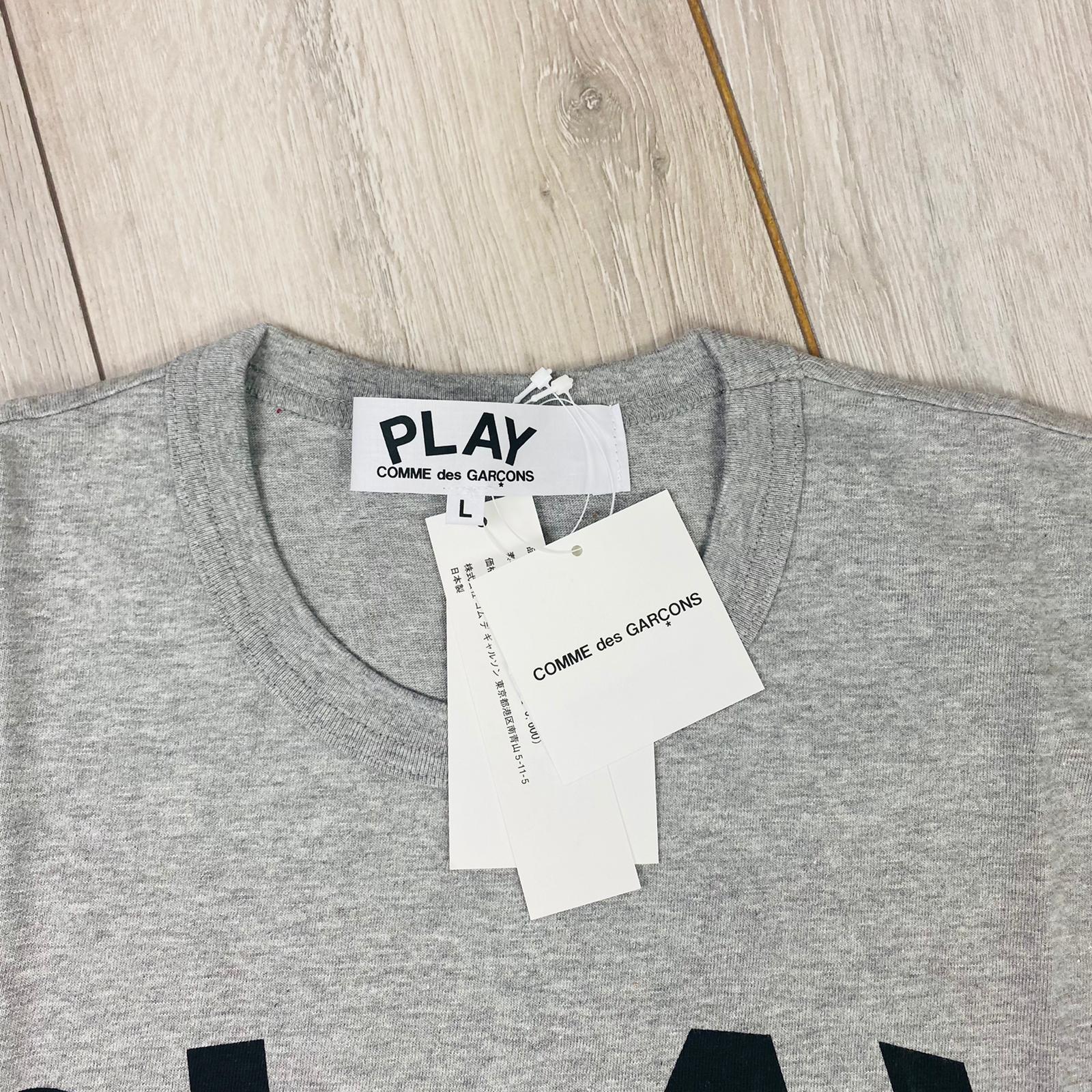 Comme Des Garçons PLAY T-Shirt - Grey