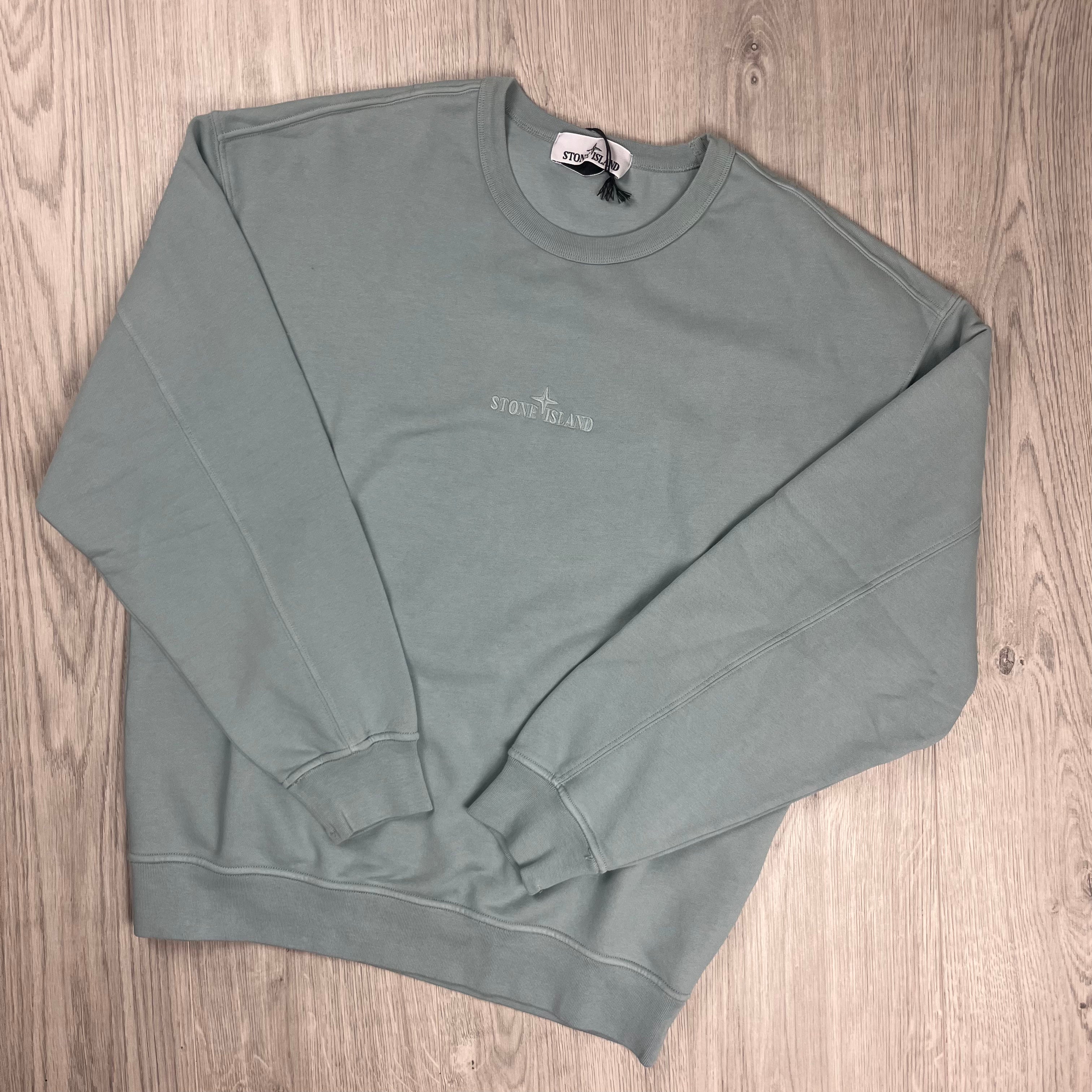 Stone Island Dyed Sweatshirt - Sky Blue