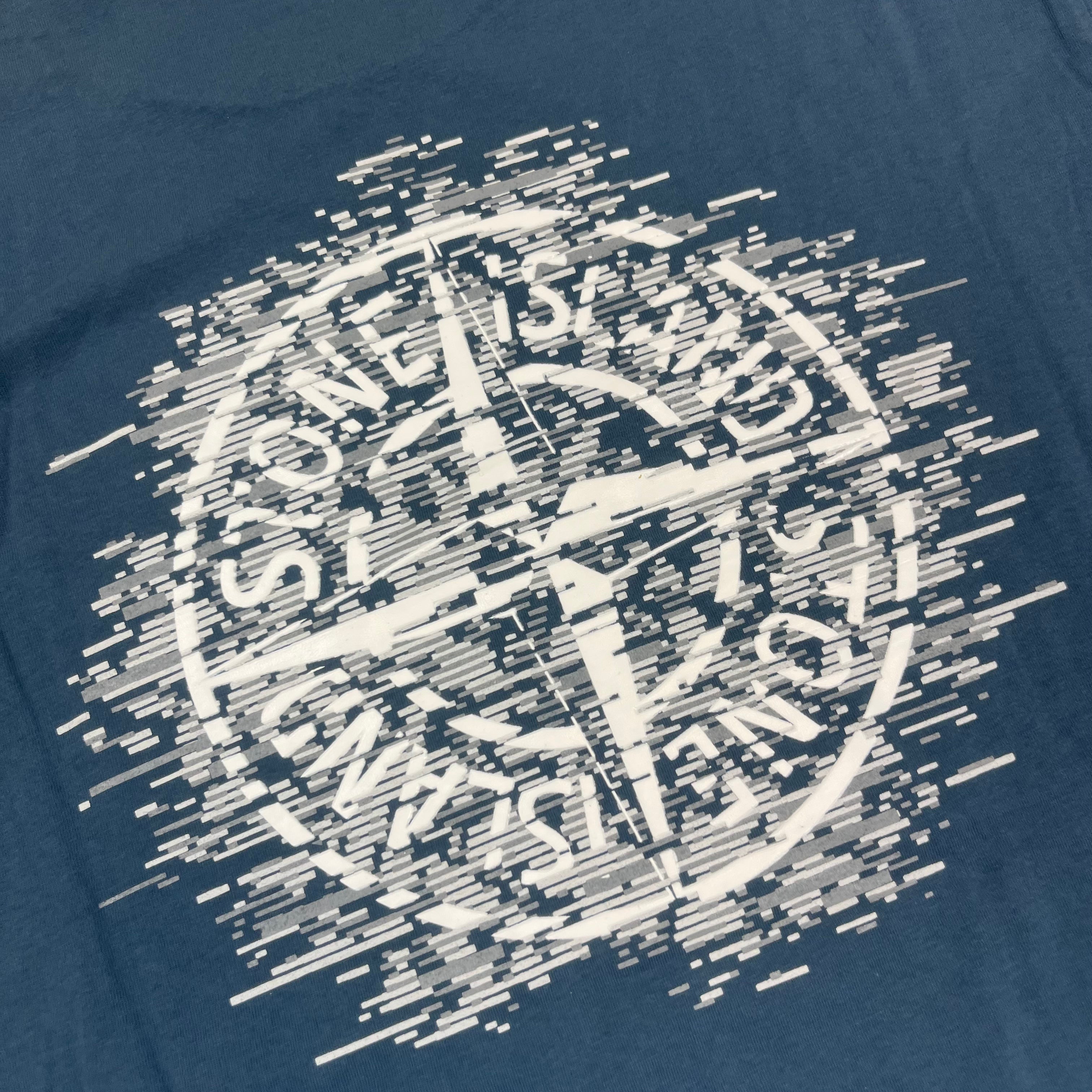 Stone Island Printed T-Shirt - Avio Blue