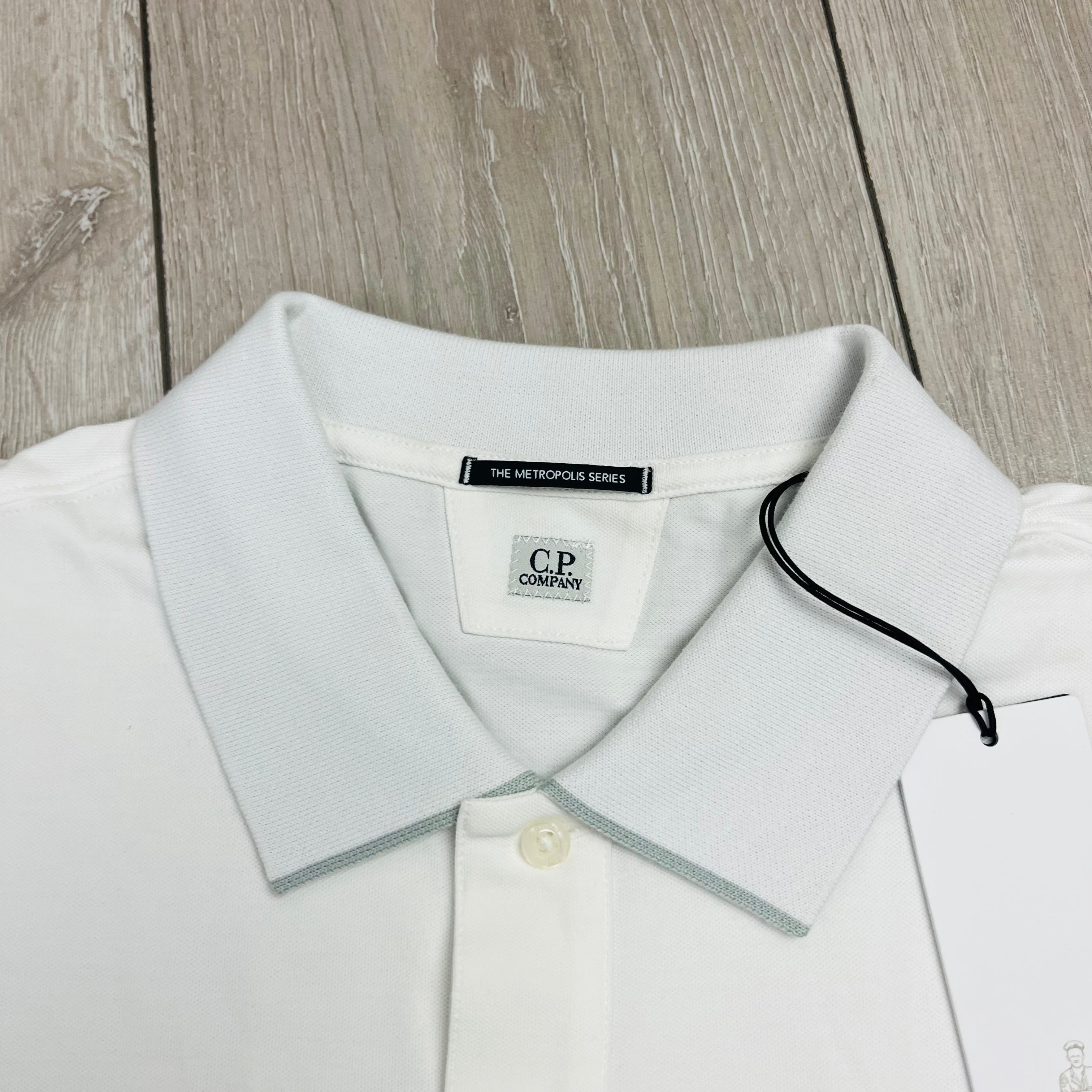 CP Company Metropolis Polo Shirt - White