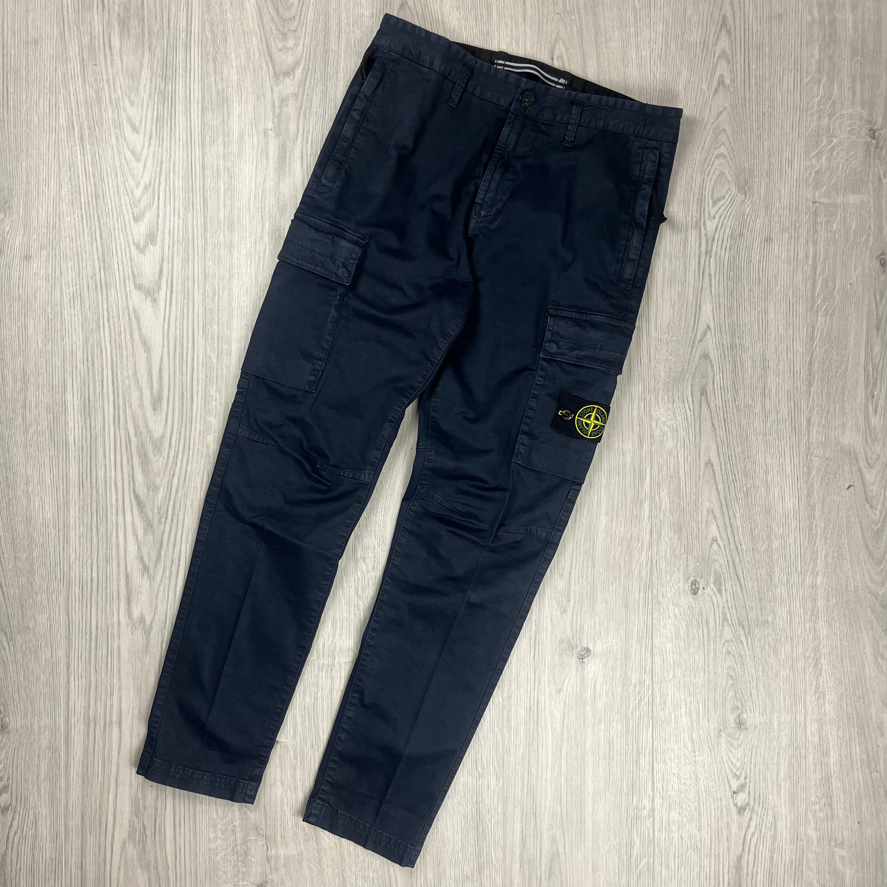 Stone Island Cargo Trousers - Navy