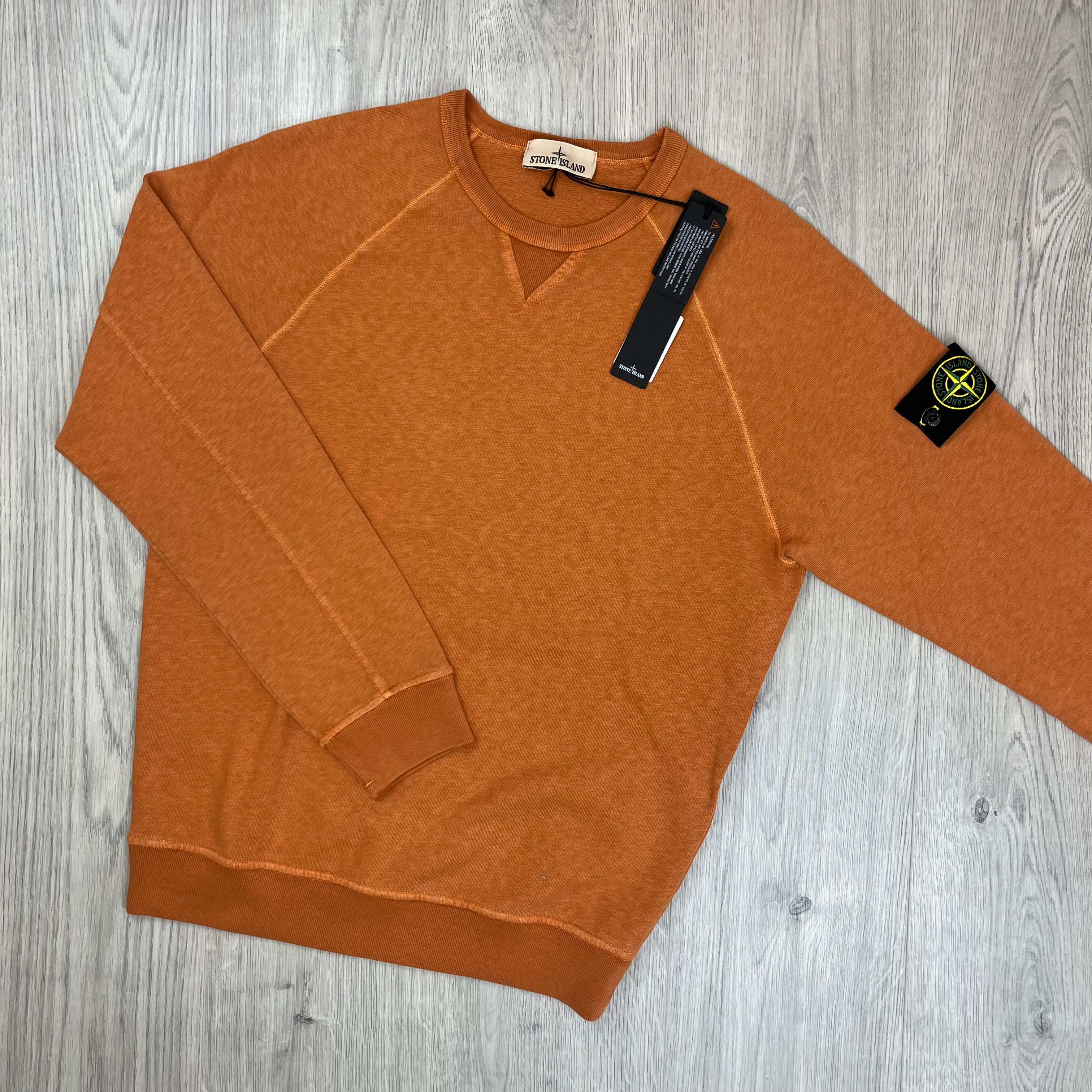 Stone Island Dyed Sweatshirt - Sienna