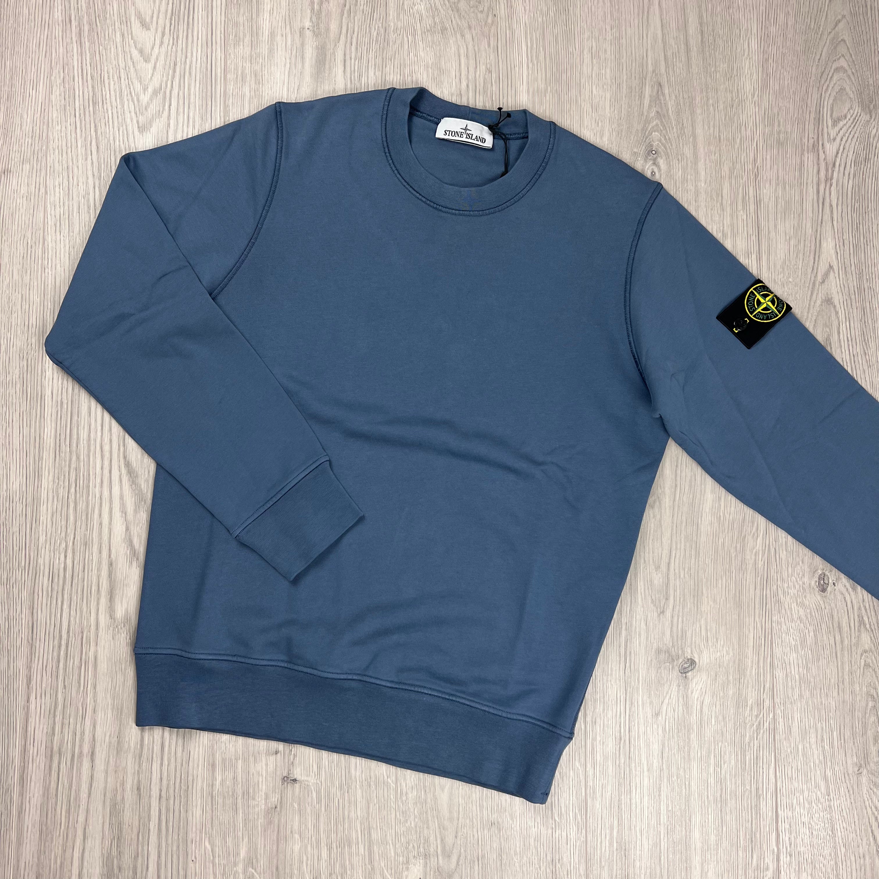 Stone Island Dyed Sweatshirt - Avio Blue