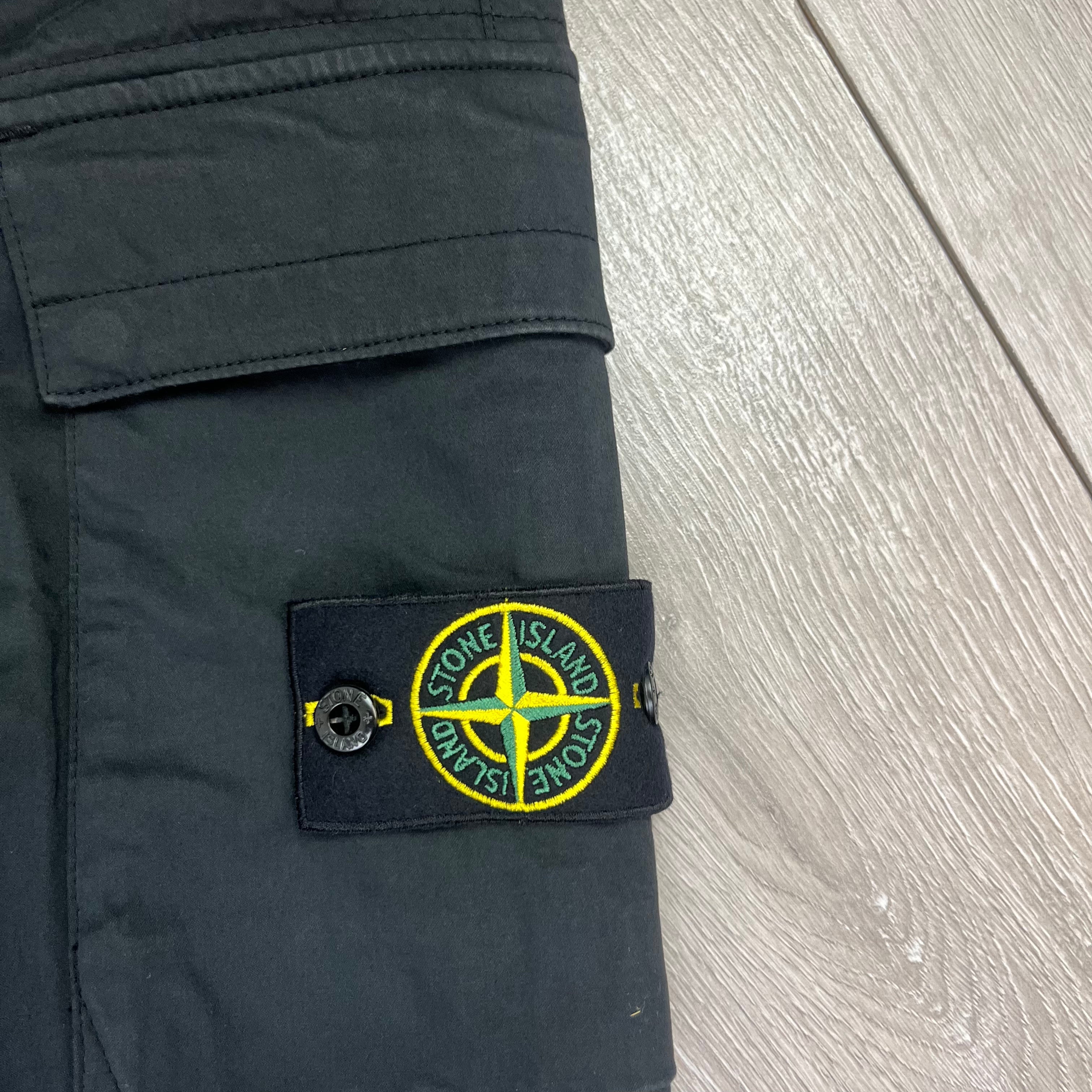 Stone Island Cargo Trousers - Black