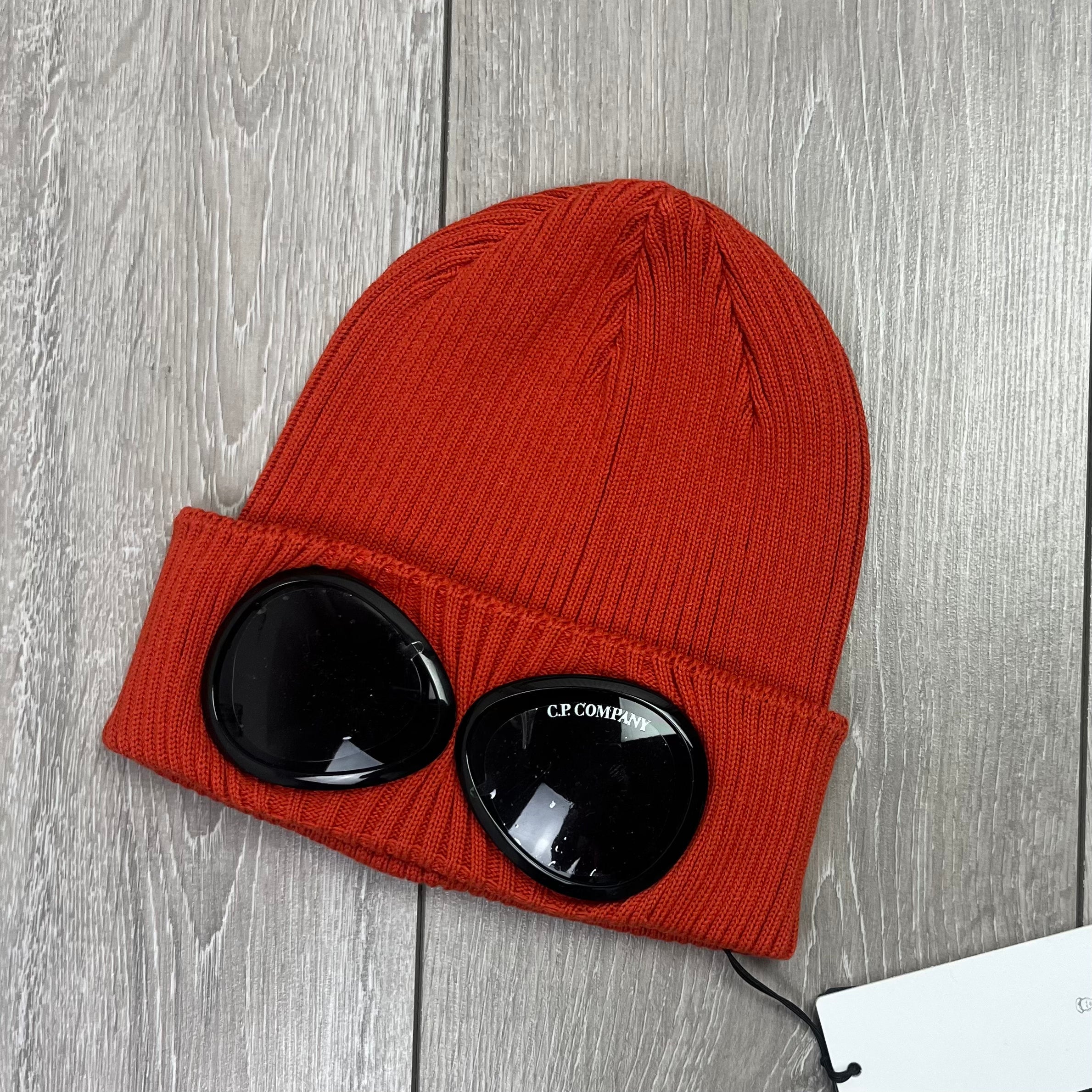 CP Company Goggle Beanie - Pumpkin