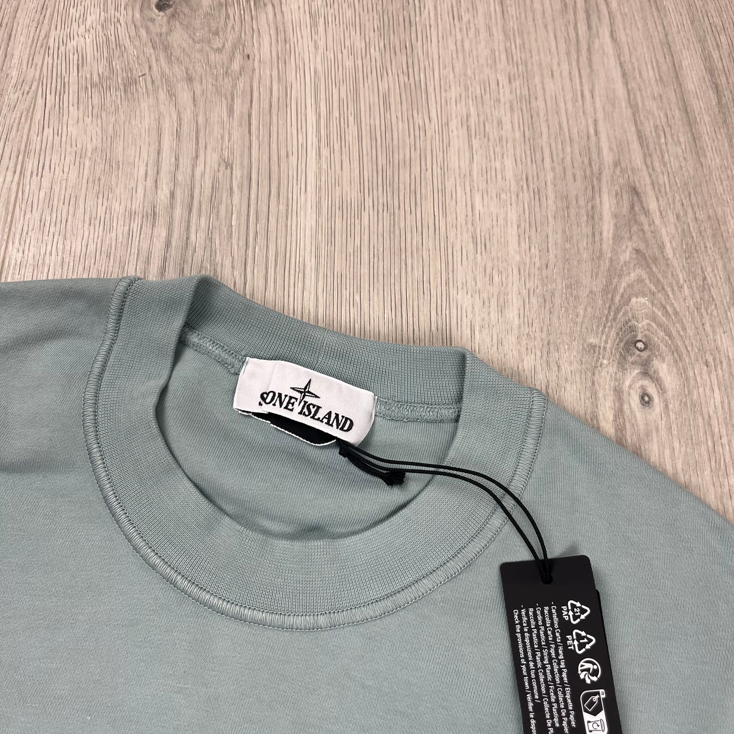 Stone Island Dyed Sweatshirt - Sky Blue