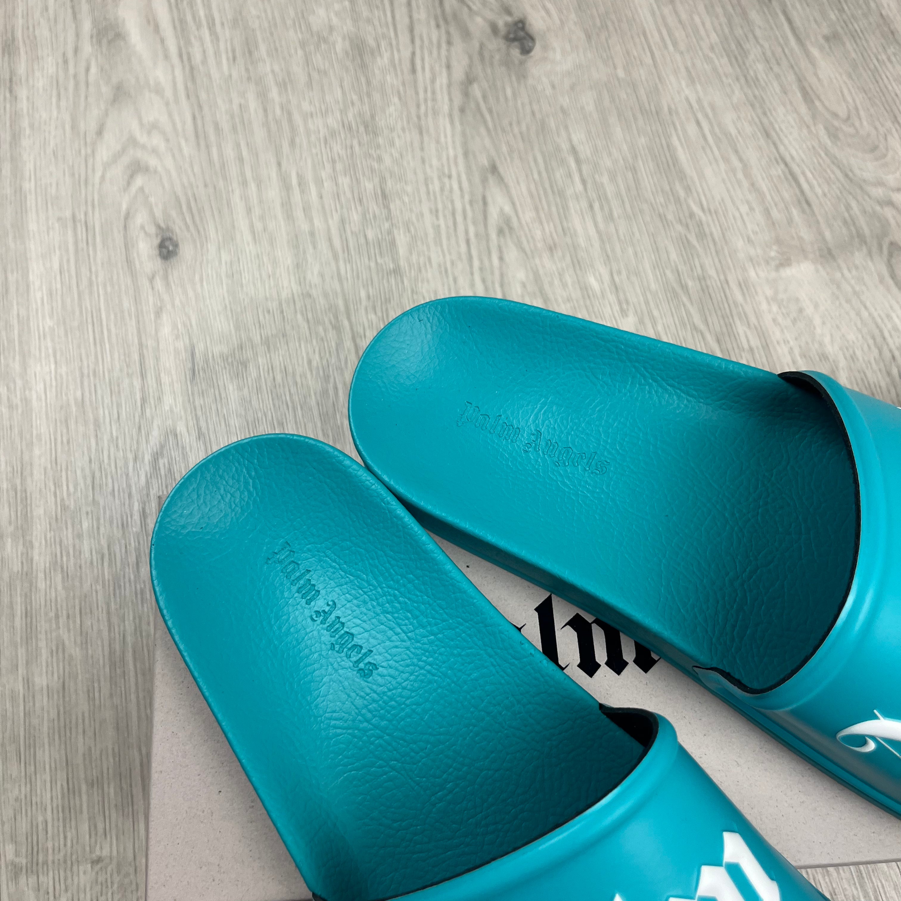 Palm Angels Rubber Slides - Blue