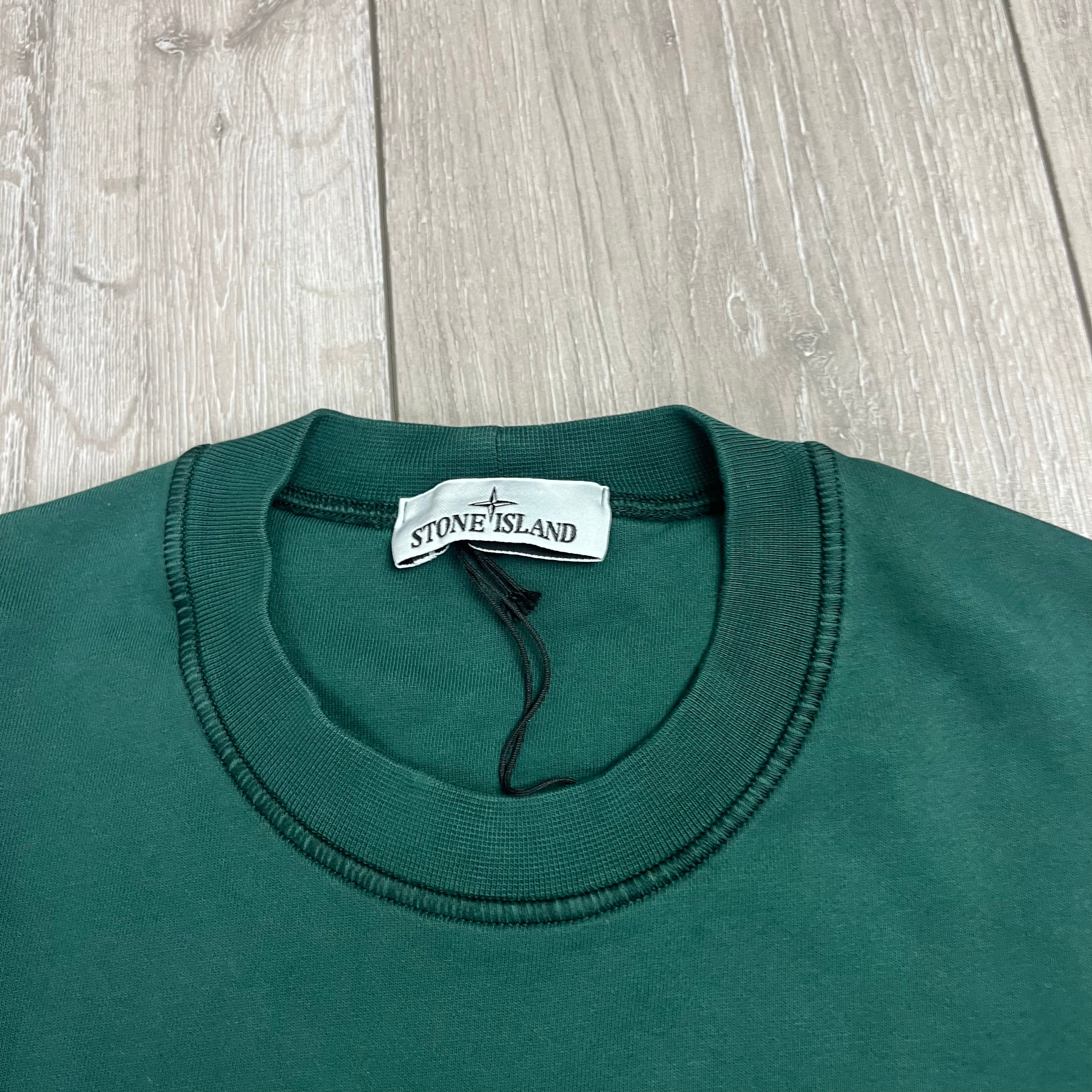 Stone Island Dyed Sweatshirt - Bottle Green