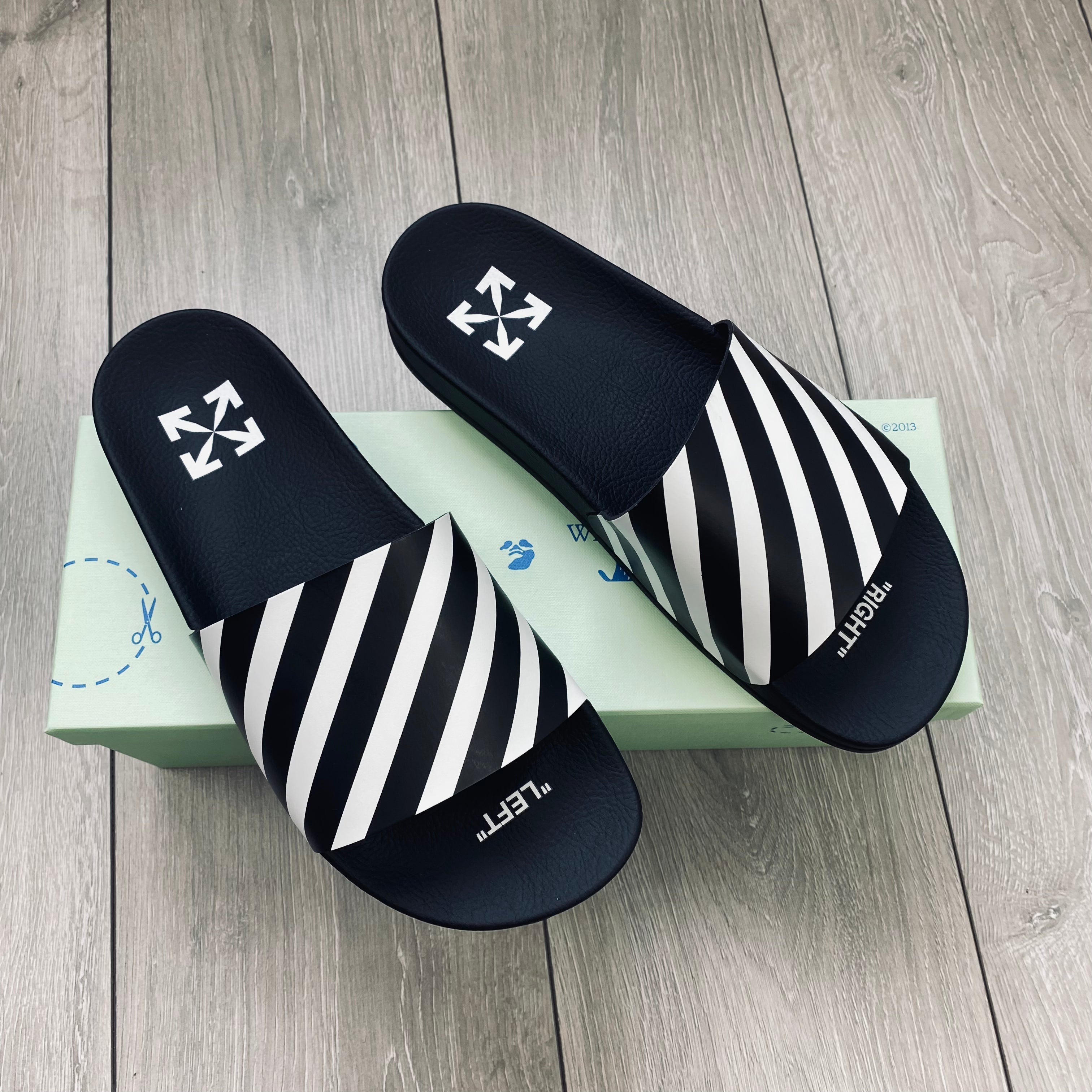 Off-White Rubber Slides - Black