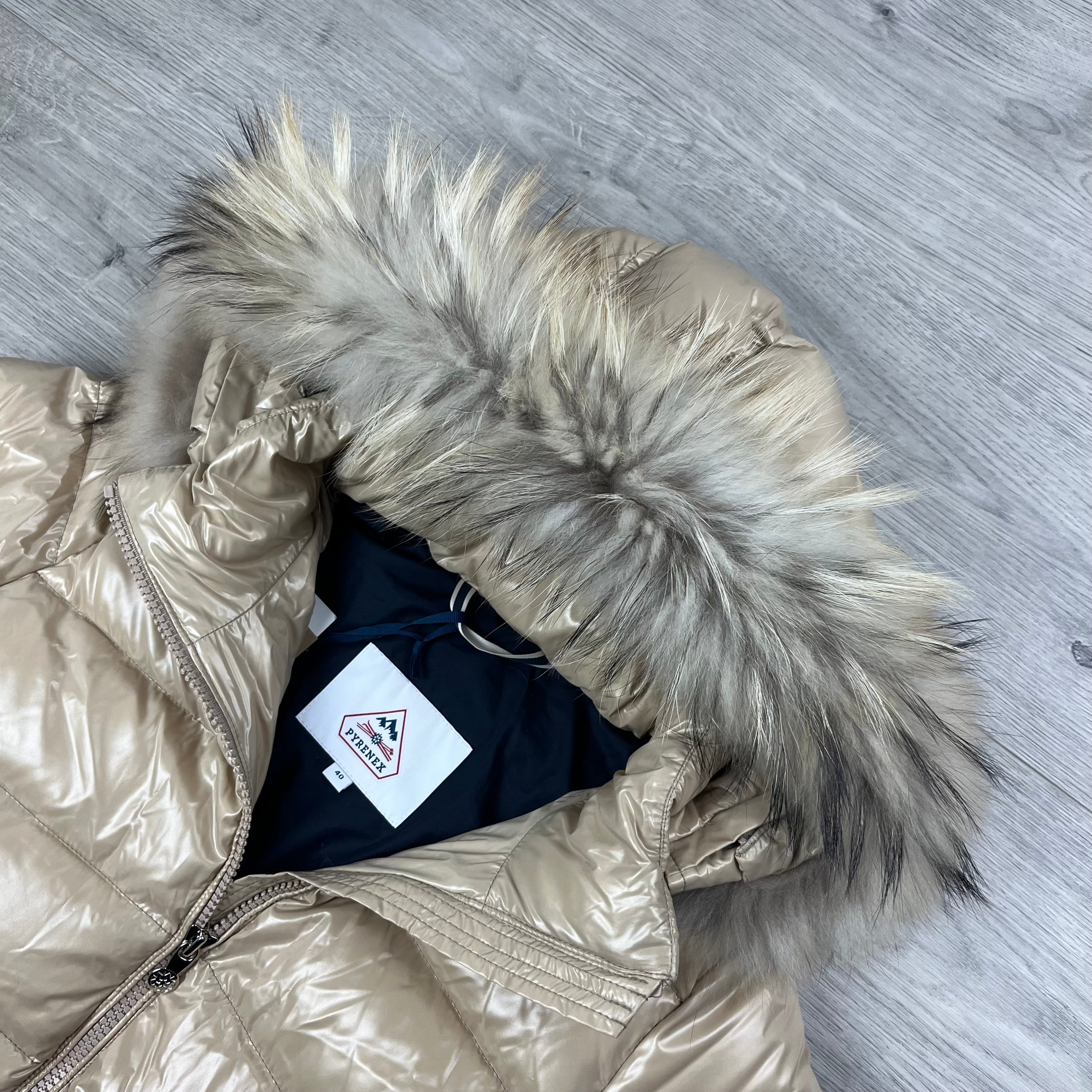 Women's Pyrenex 'Authentic' Down Jacket in Iced Coffee Beige. On sale at Open Attire.