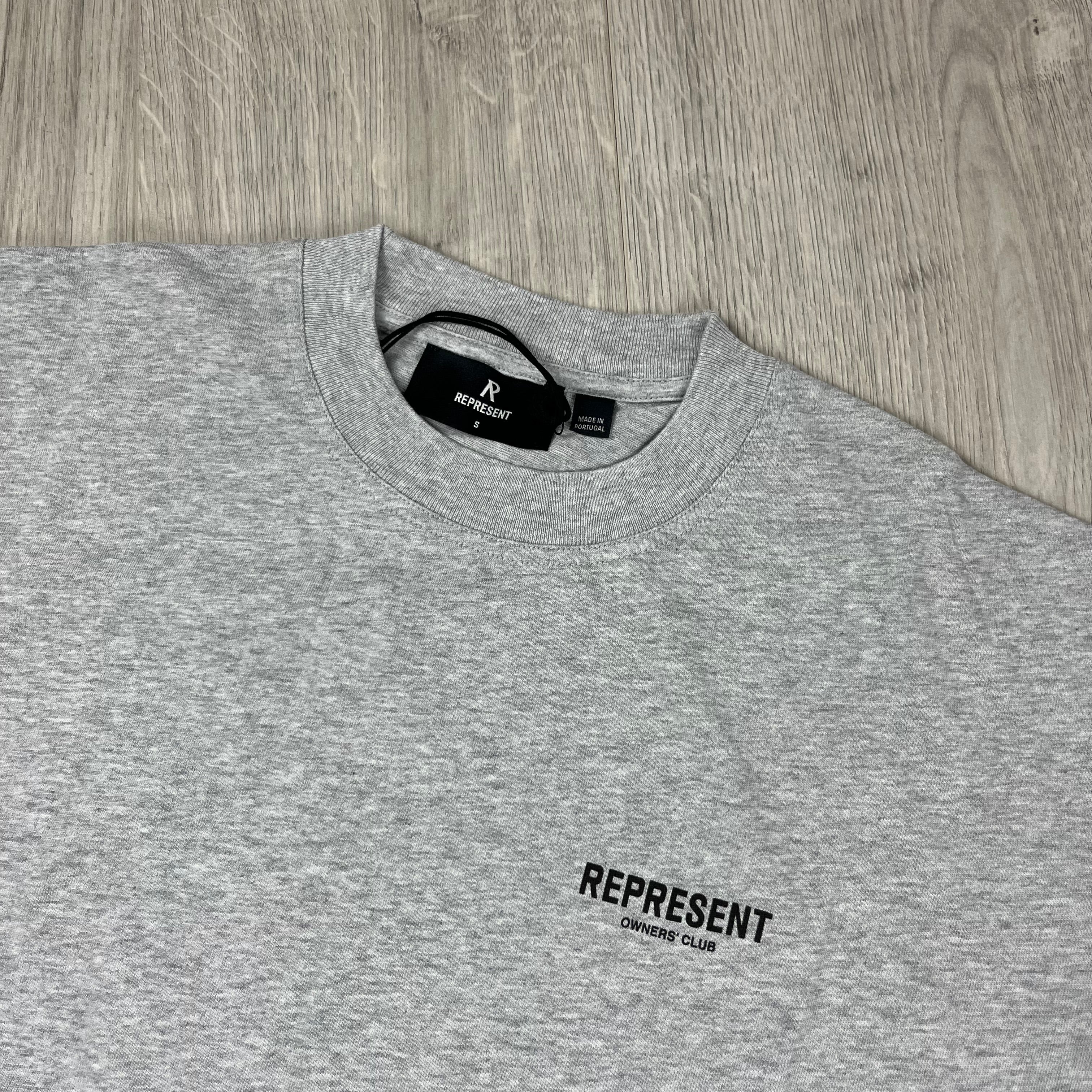 Represent Owners Club T-Shirt in Grey. On sale at Open Attire.