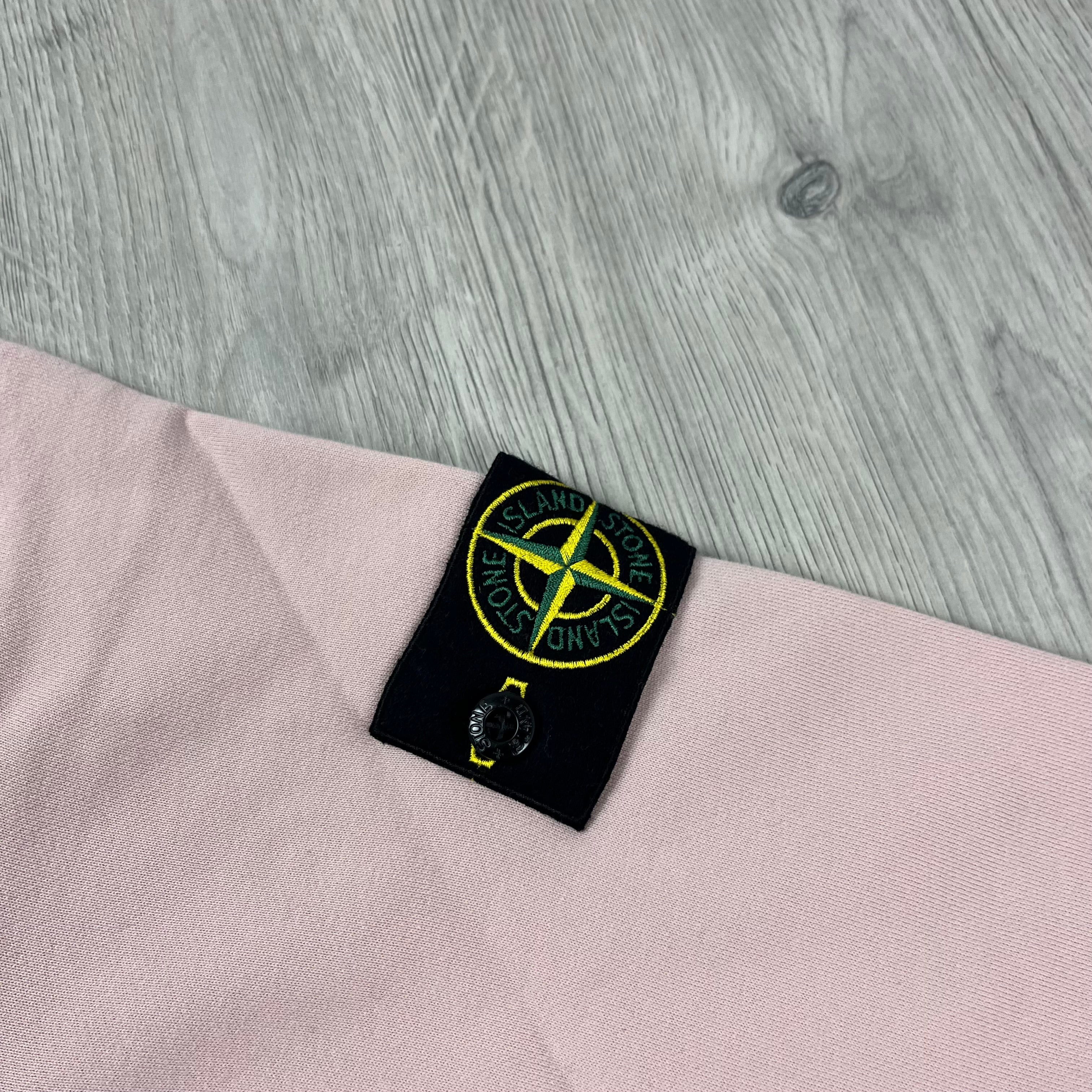 Stone Island Dyed Cotton Sweatshirt in Antique Rose. On sale at Open Attire.