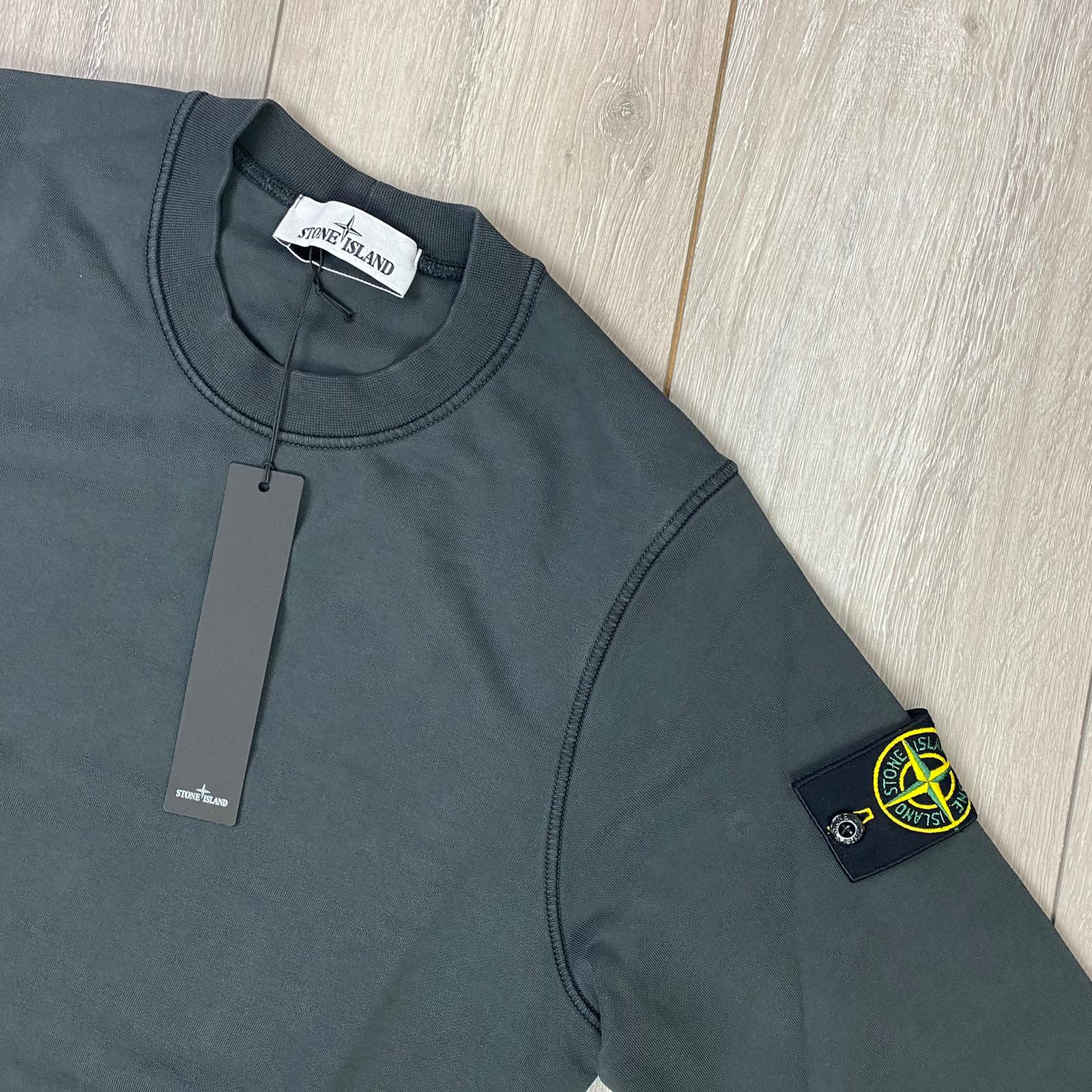 Stone Island Dyed Sweatshirt - Charcoal