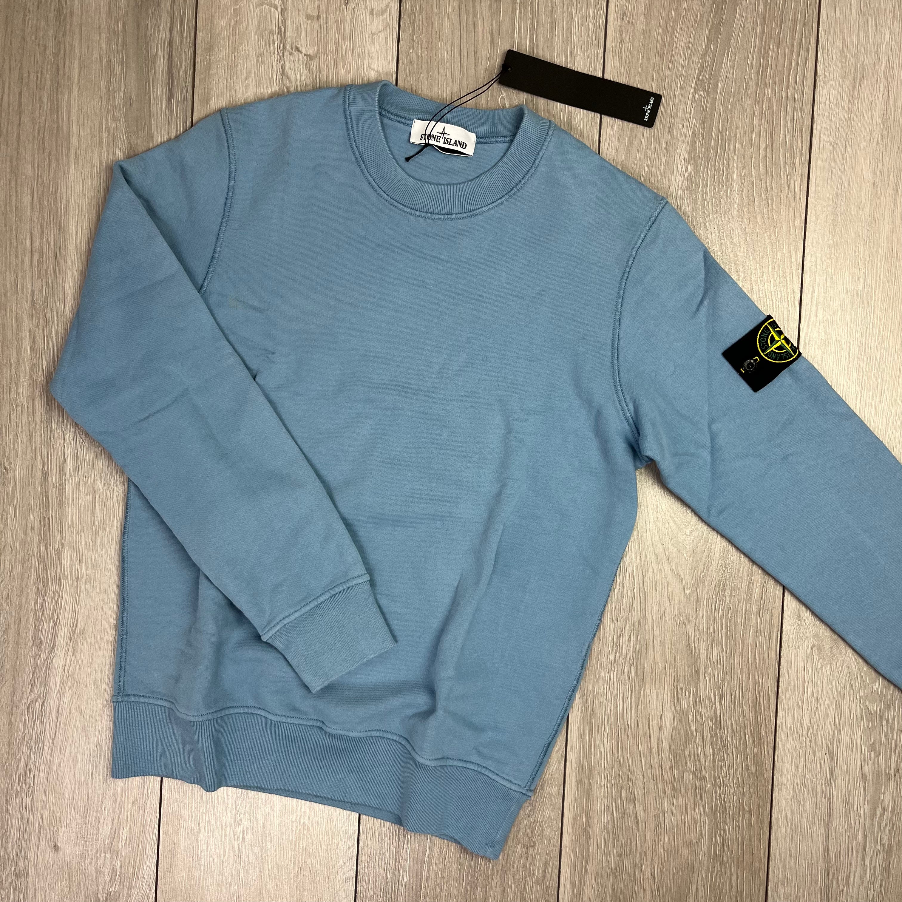 Stone Island Dyed Sweatshirt - Avio Blue