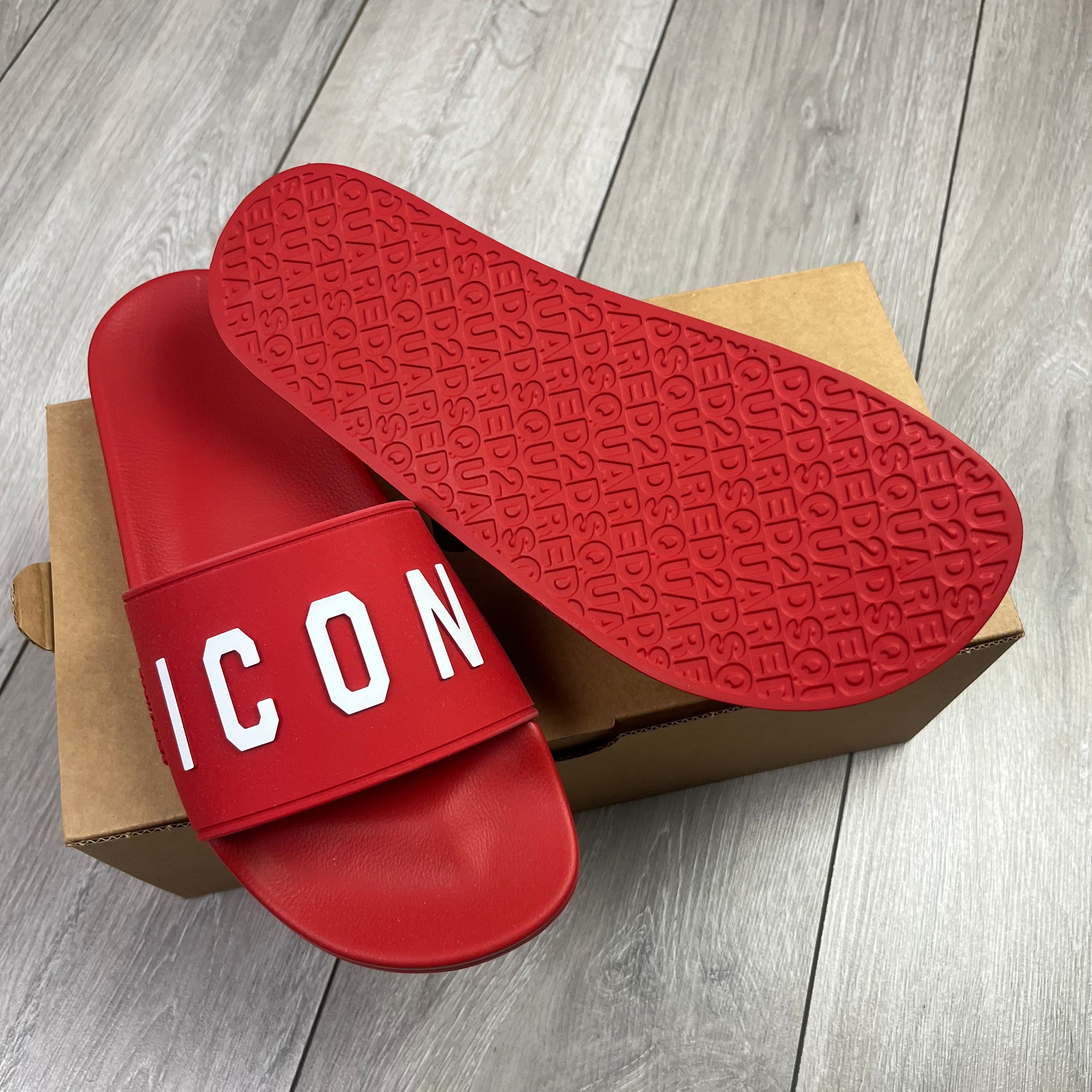 DSQUARED2 ICON Slides - Red