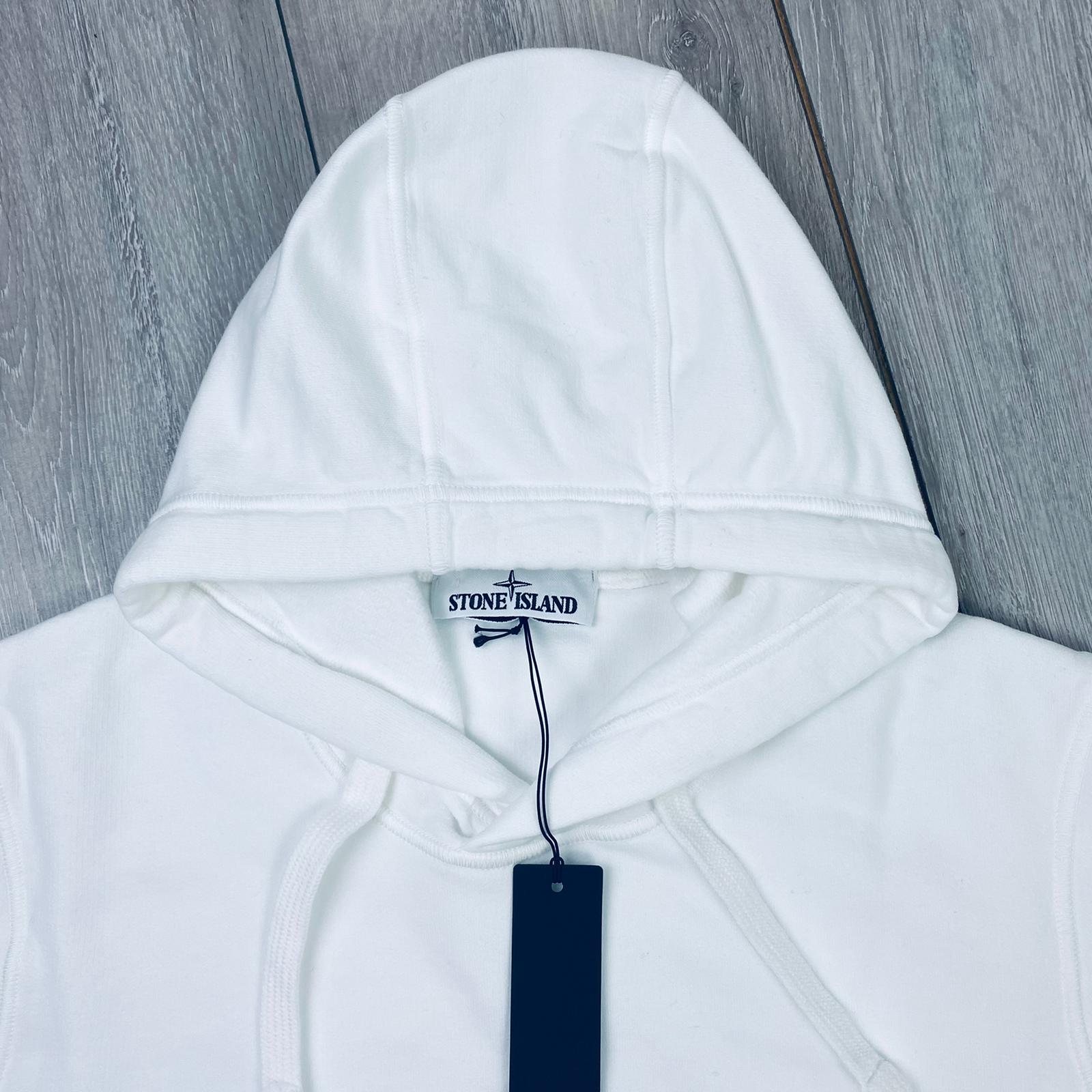 Stone Island Dyed Hoodie - White