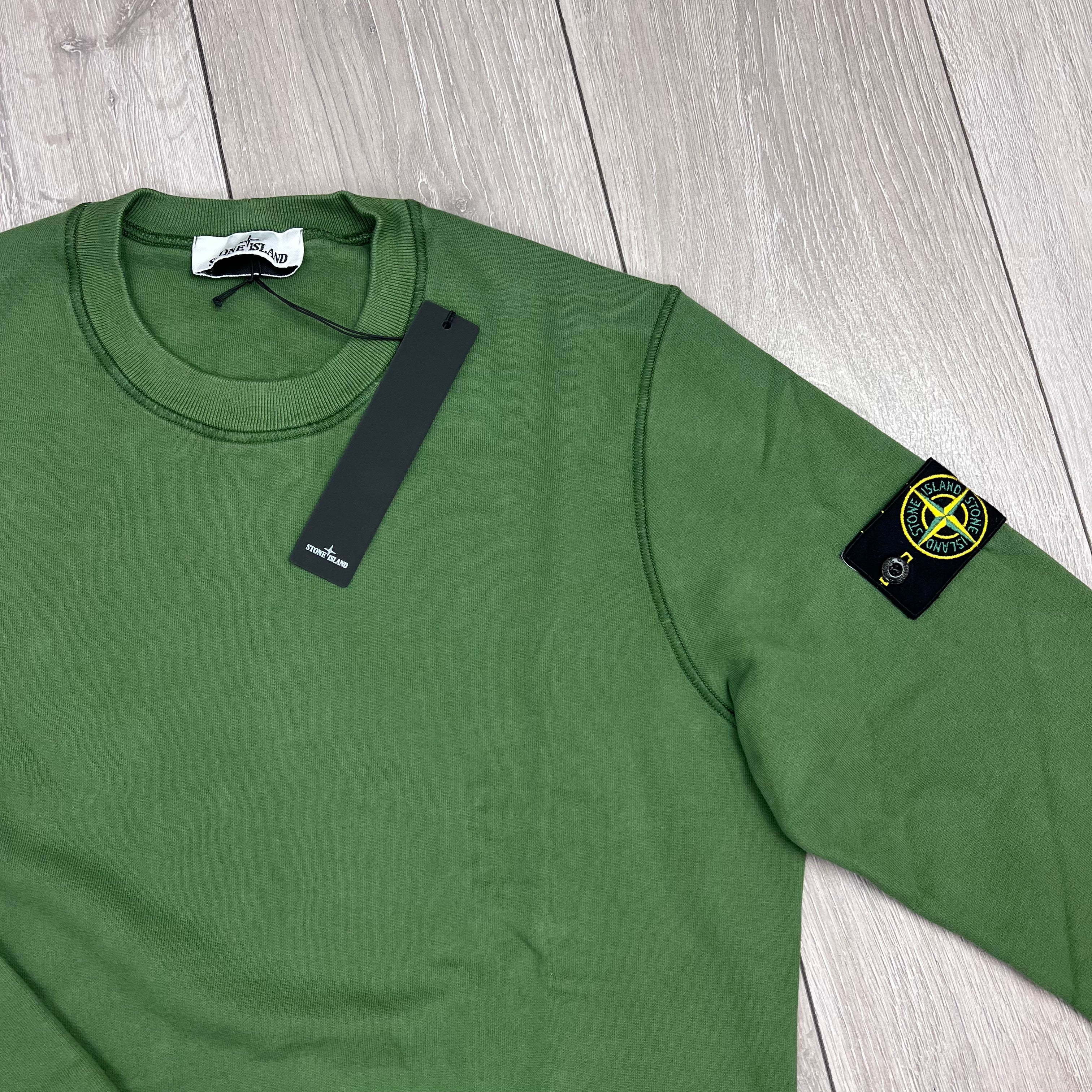 Stone Island Dyed Sweatshirt - Olive