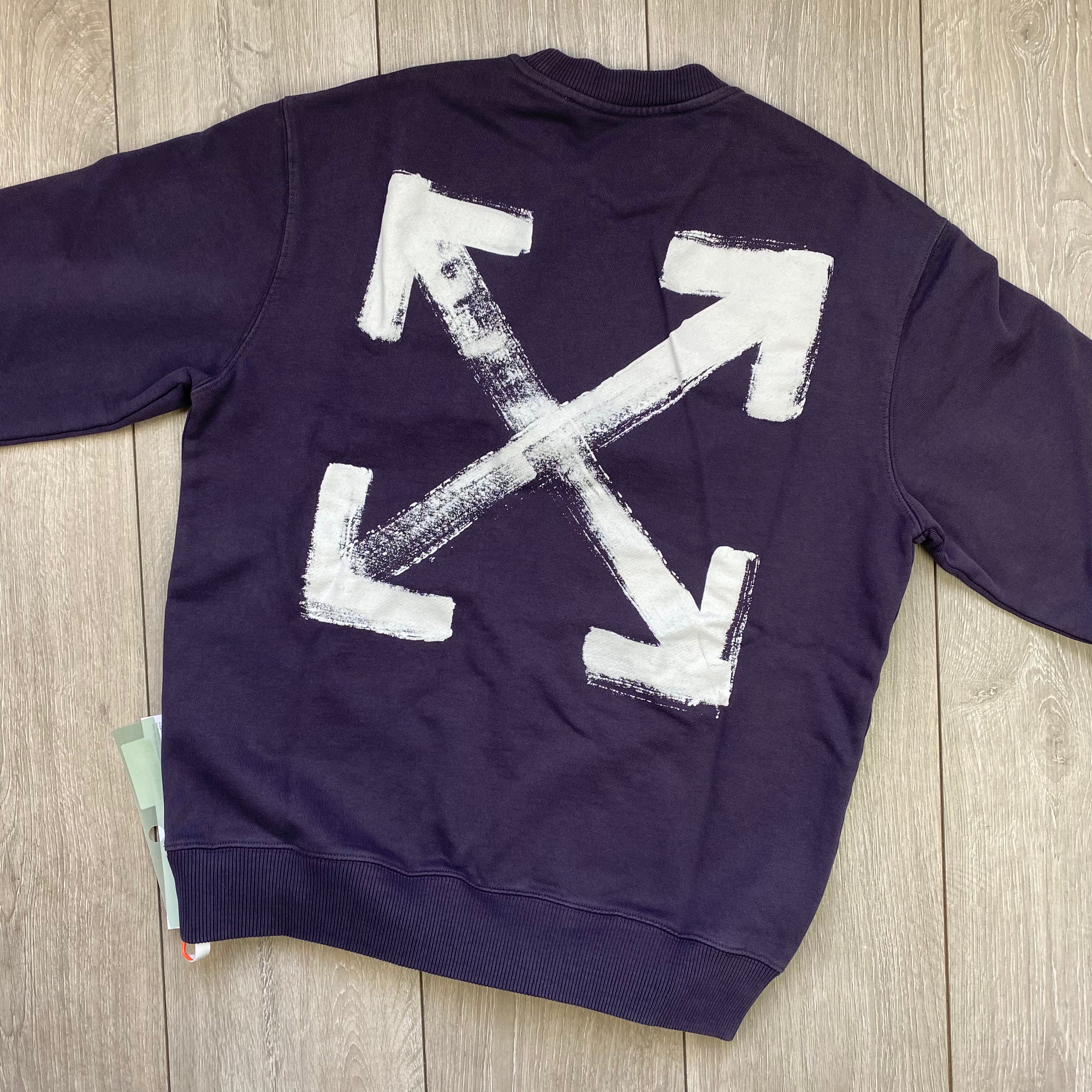 Off-White Graphic Sweatshirt - Aubergine