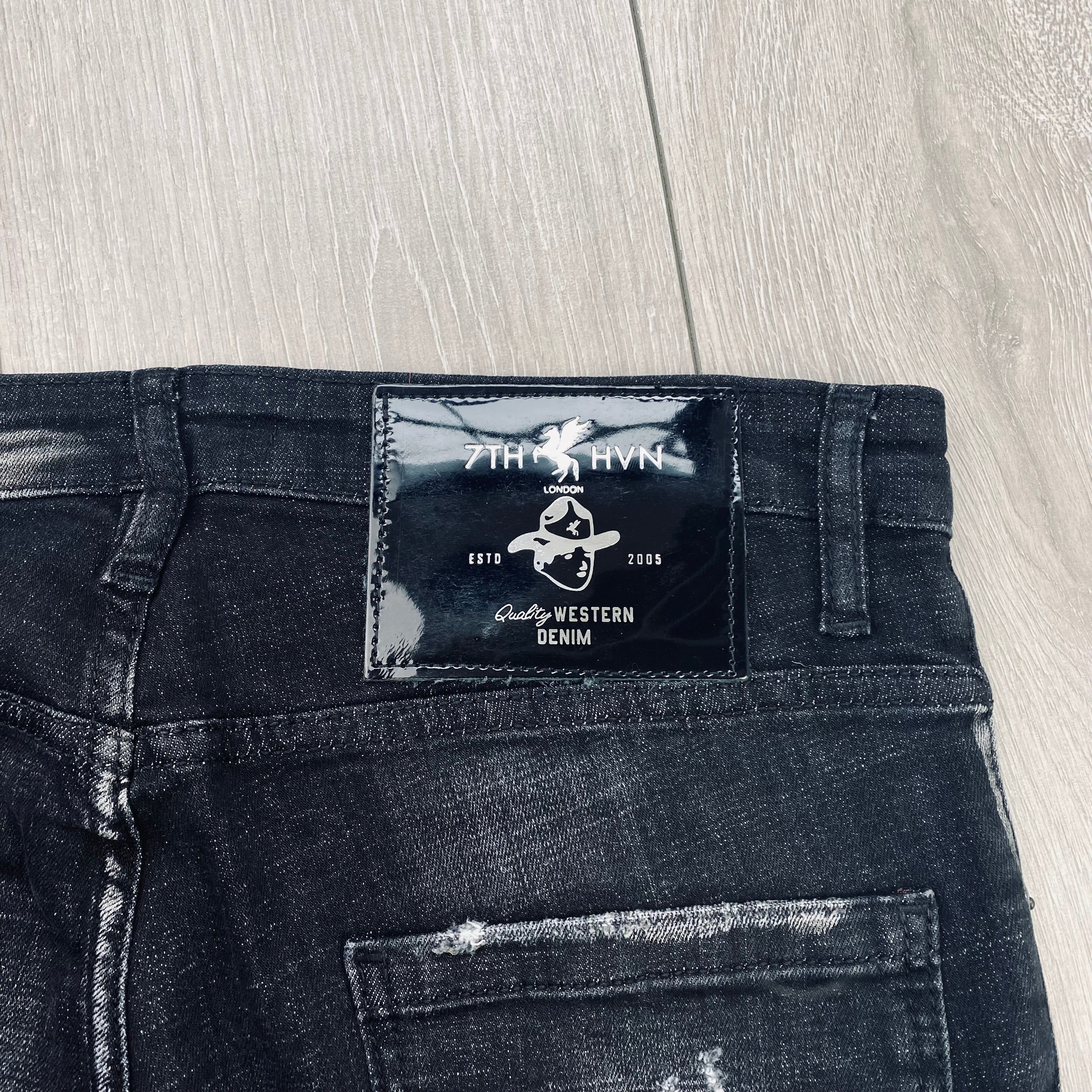 7TH HVN Slim Jeans - Black