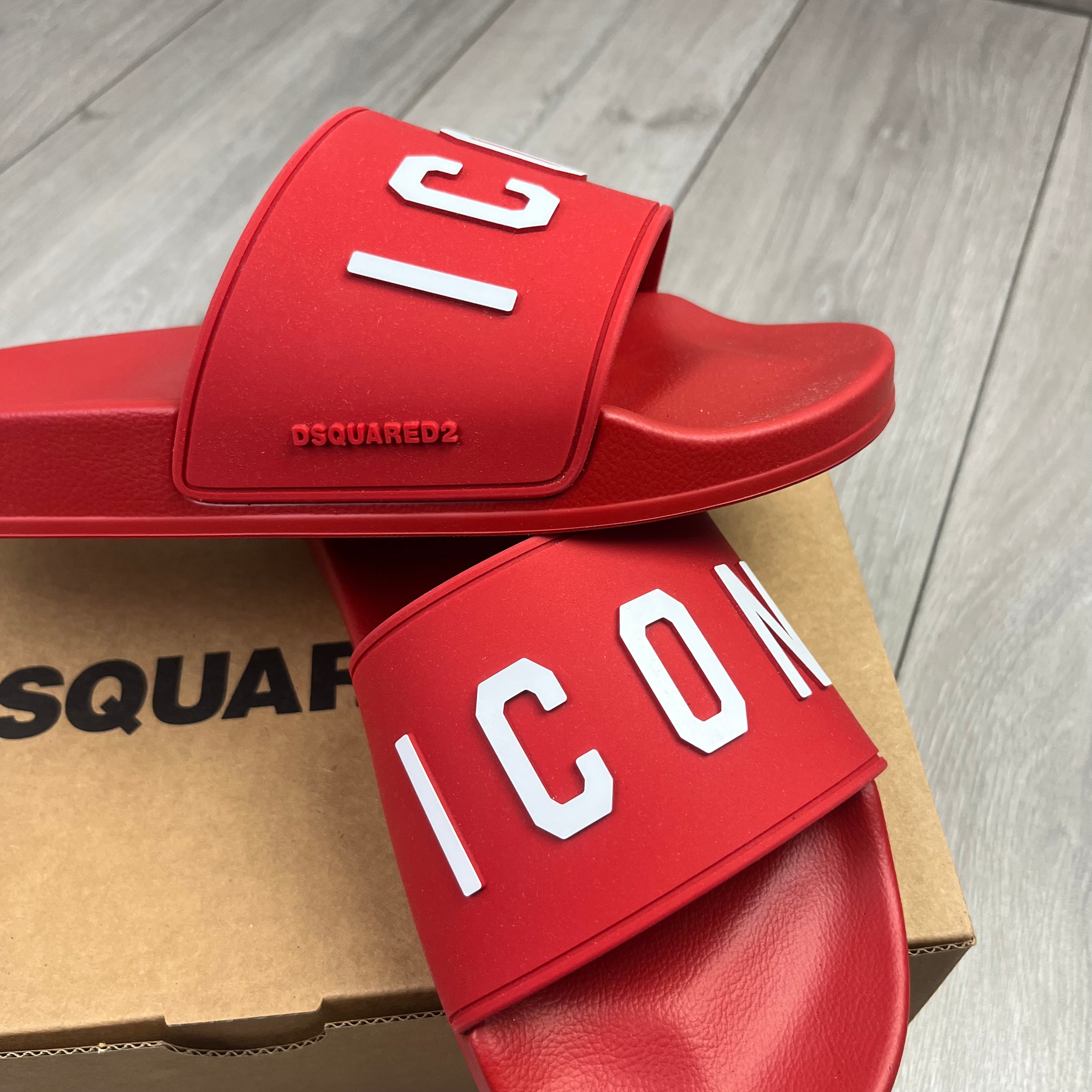 DSQUARED2 ICON Slides - Red