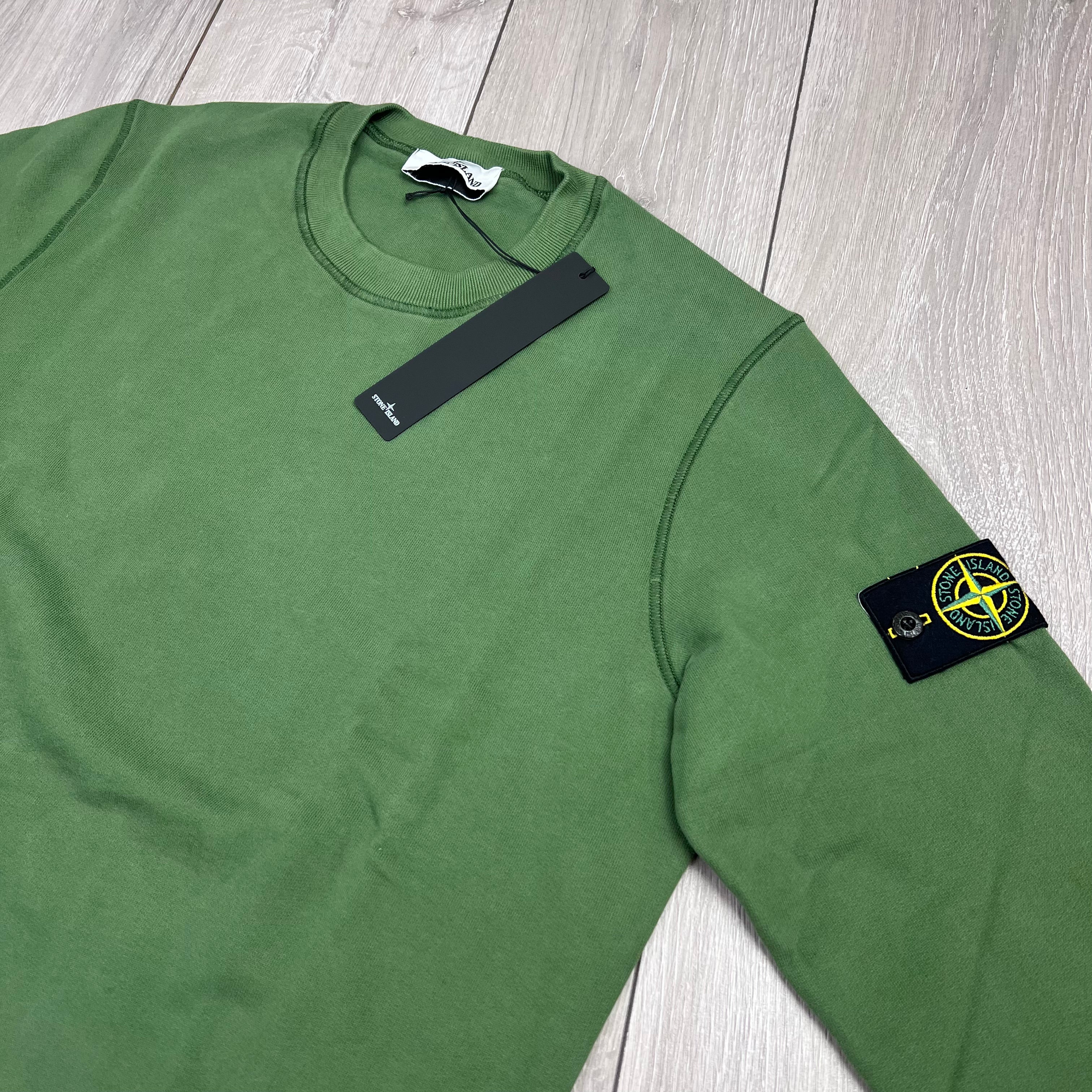 Stone Island Dyed Sweatshirt - Olive