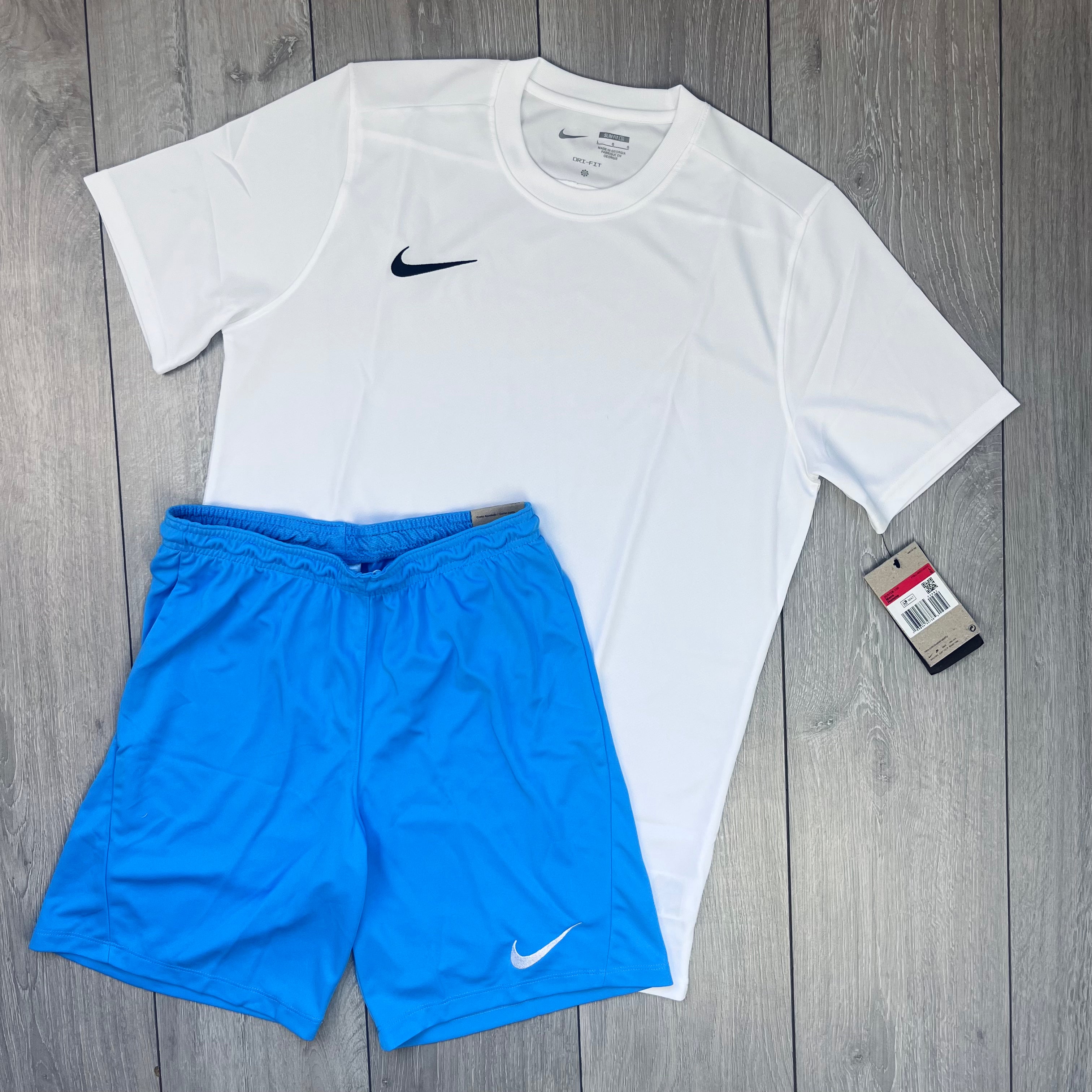 Nike Dri-Fit Set - White/Blue