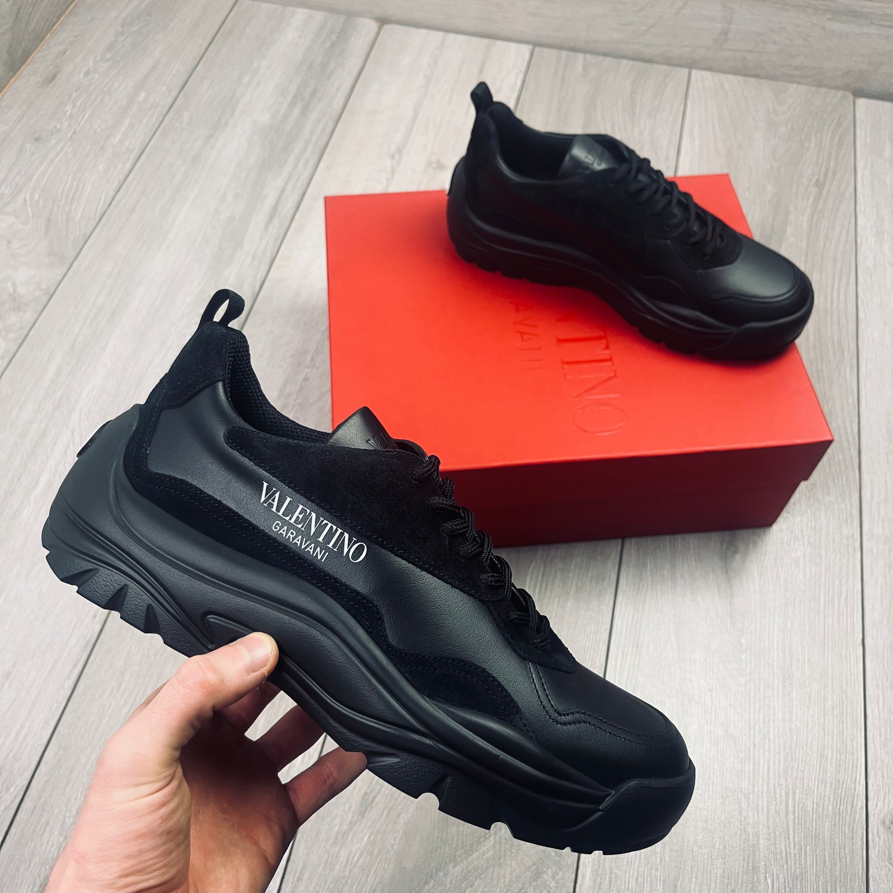 Valentino Gumboy Sneakers - Black