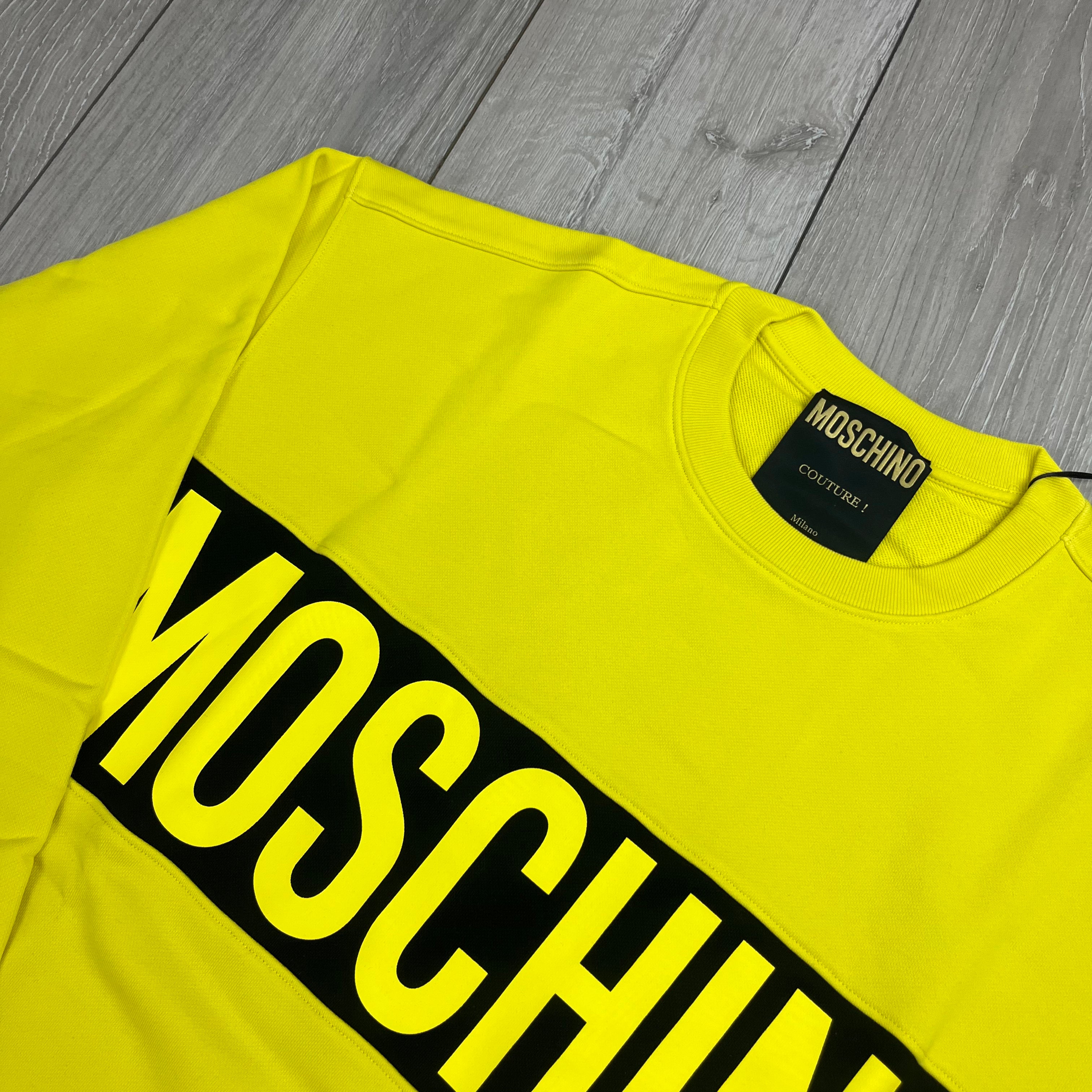 Moschino Banded Sweatshirt - Yellow