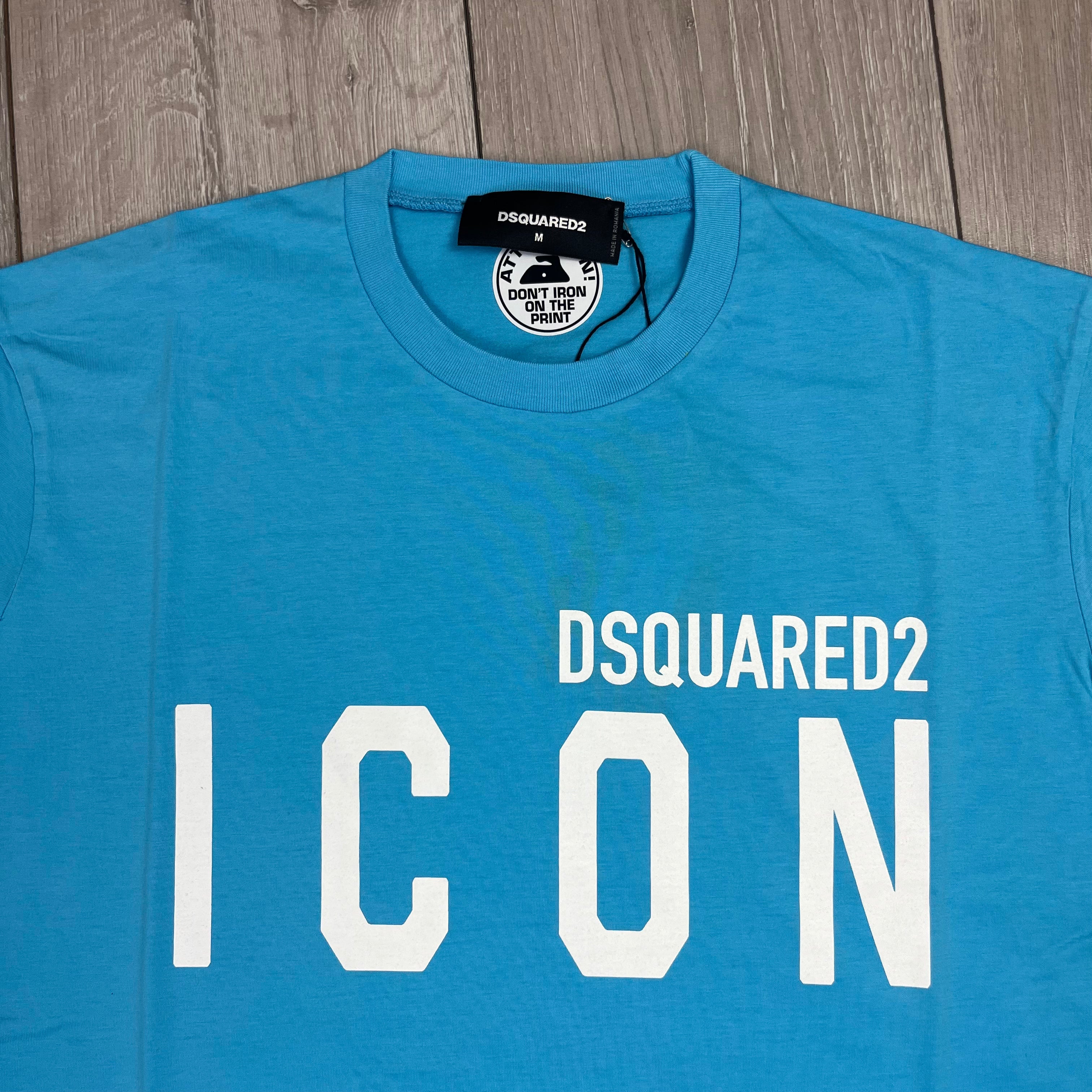 DSQUARED2 ICON T-Shirt - Miami Blue