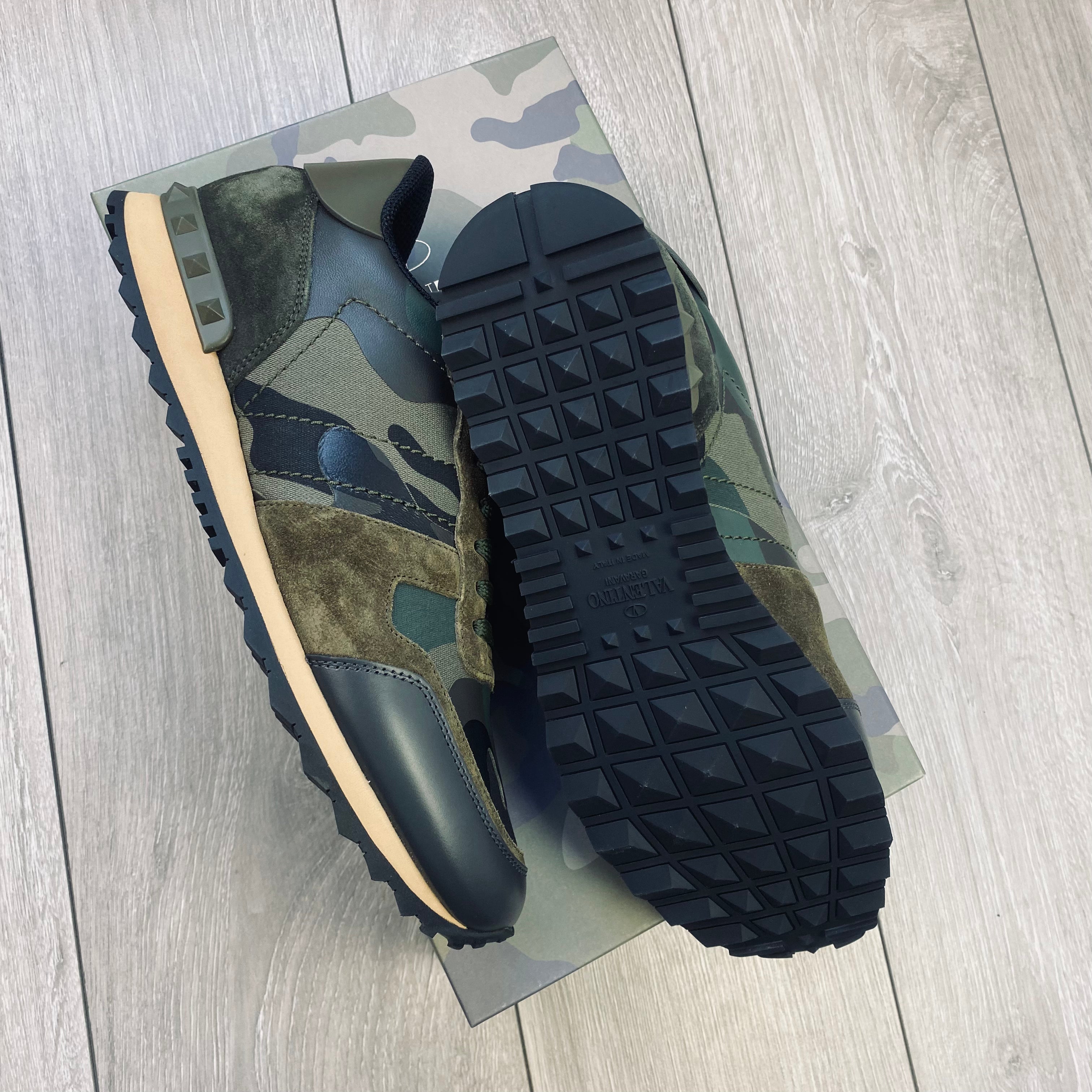 Valentino Rockrunner Sneakers - Khaki