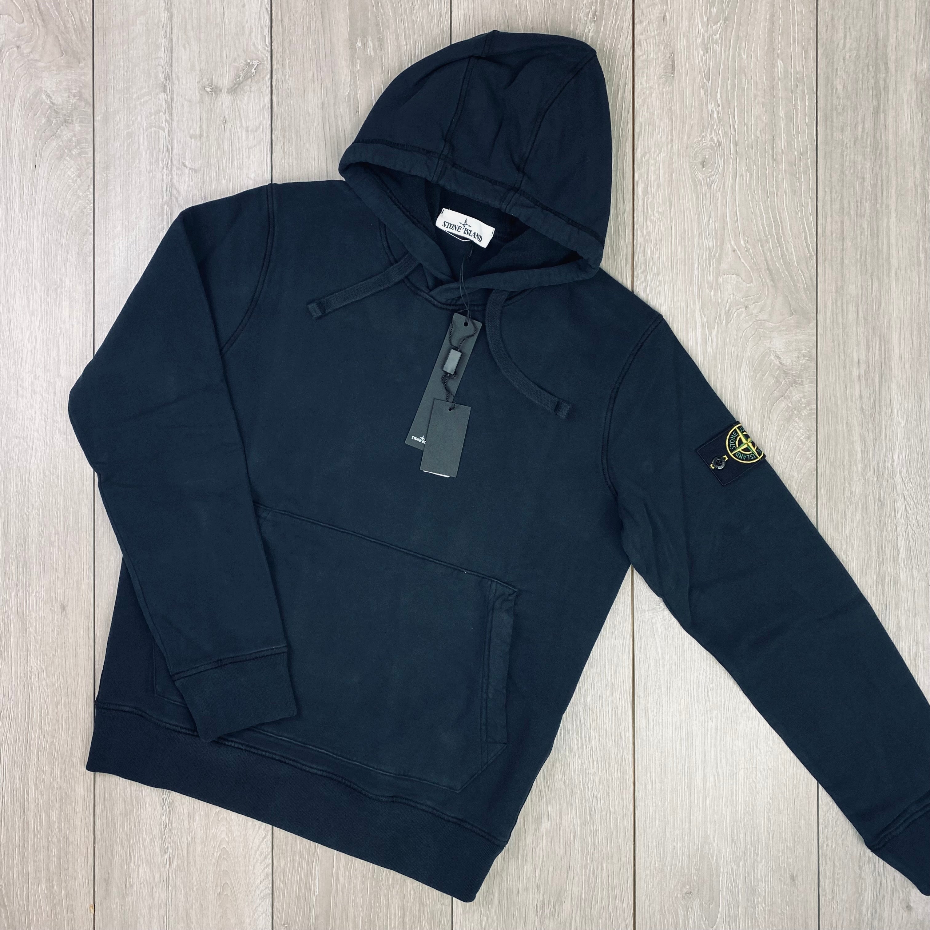 Stone Island Dyed Hoodie - Navy