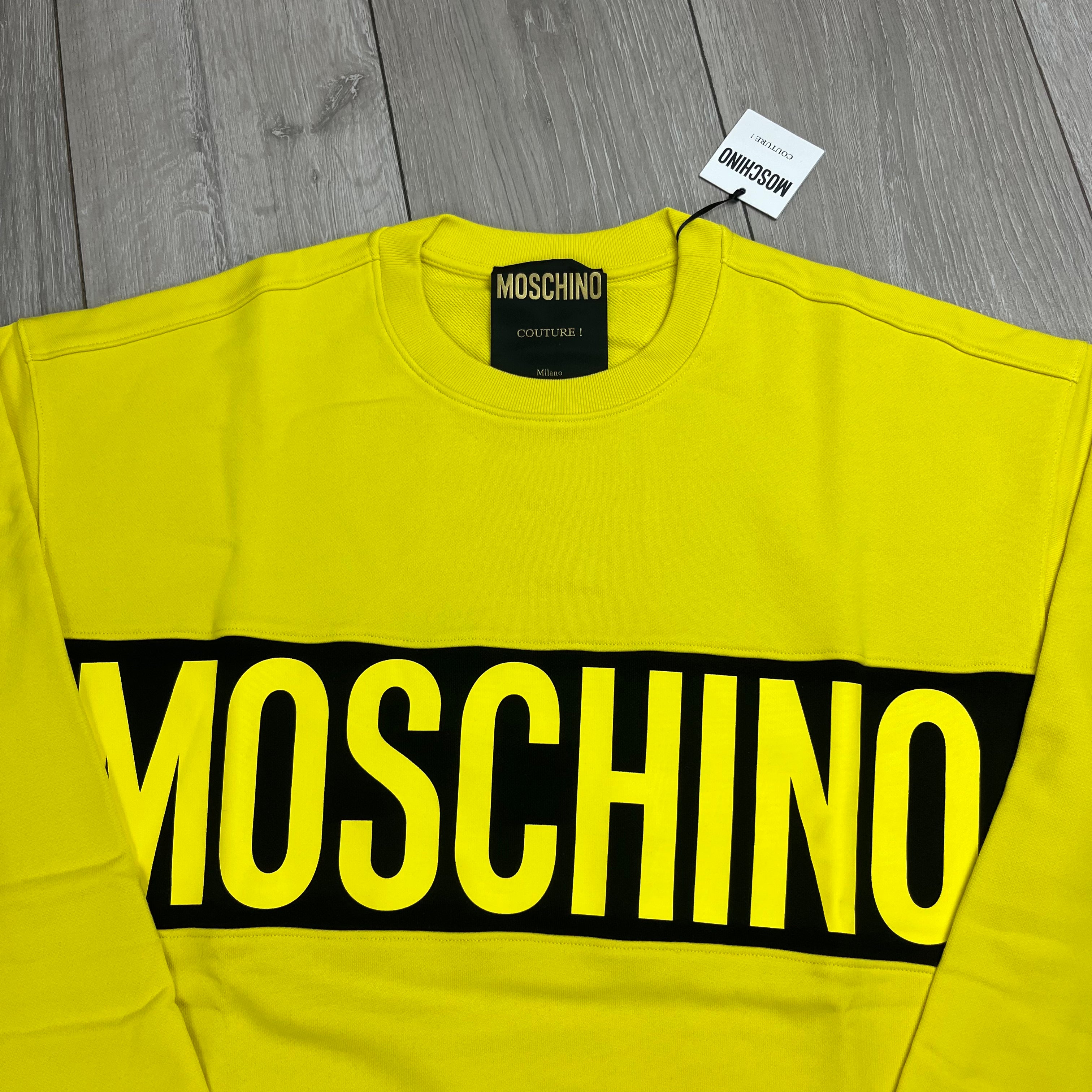 Moschino Banded Sweatshirt - Yellow