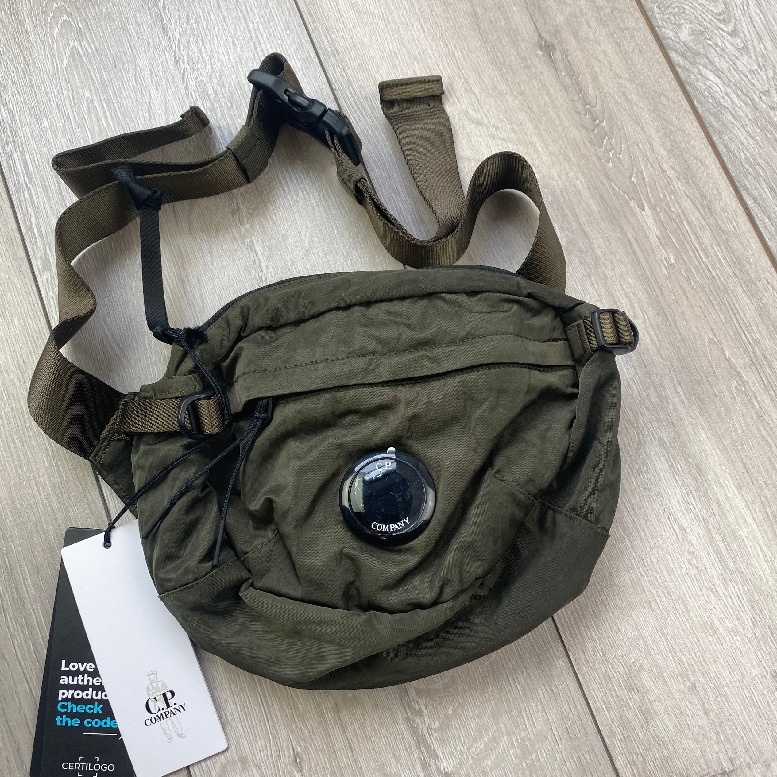 CP Company Zip Chrome Bag - Ivy Green